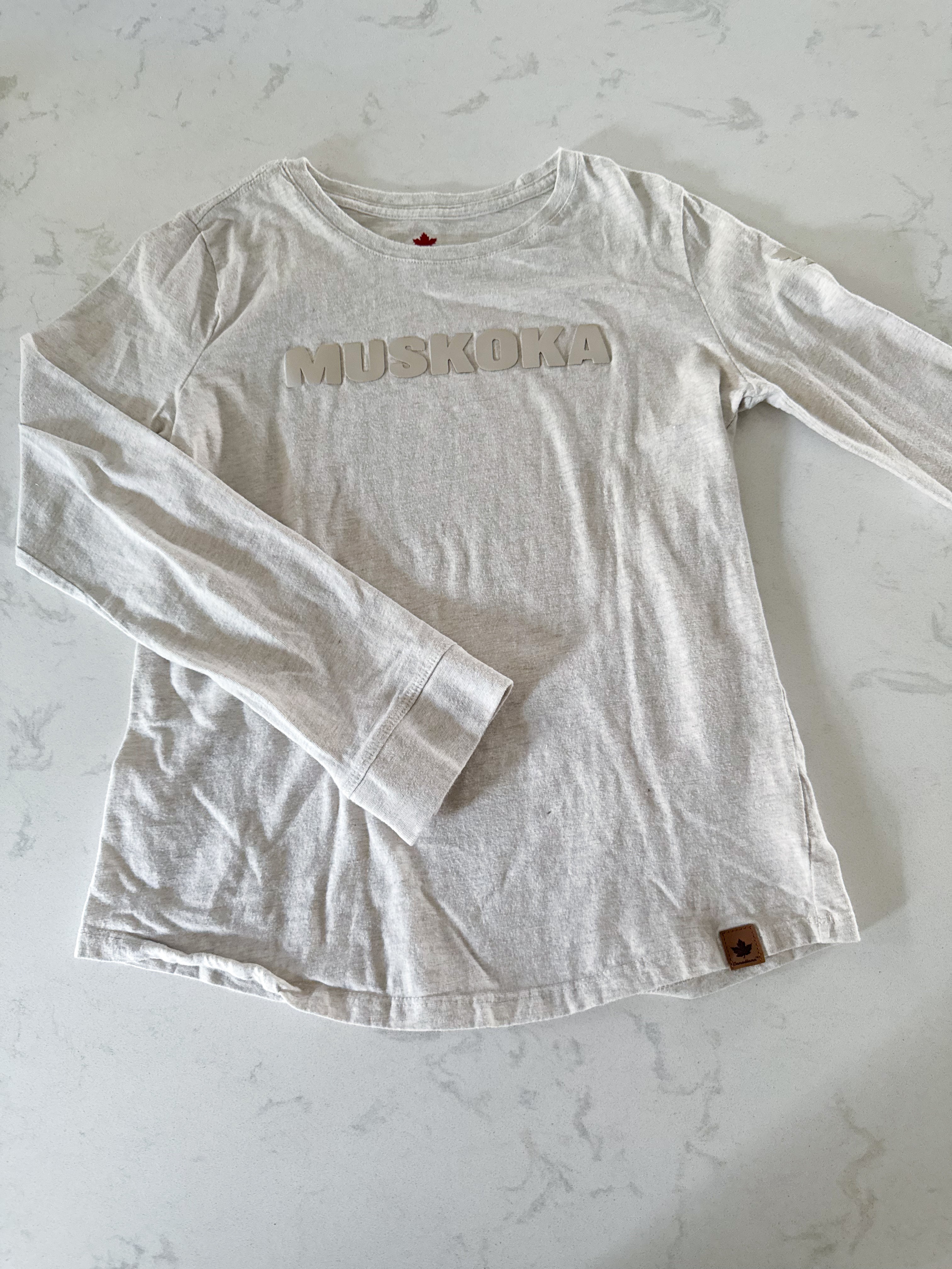 Canadiana- 14-16Y- PLAY- long sleeve beige Muskoka shirt