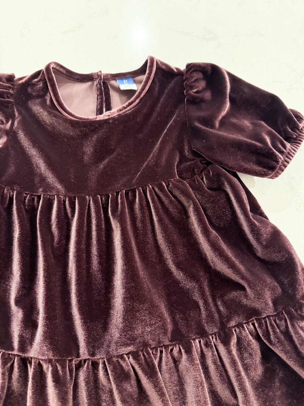 Old Navy- 3T- VGUC- dark purple velvet dress