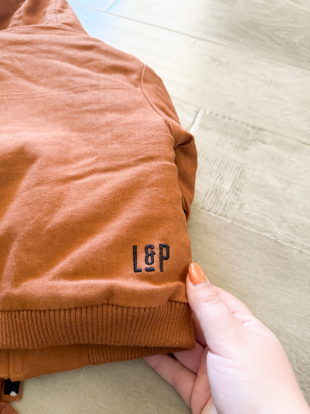 L&P Apparel- 6-12m- PLAY- brown thick fleece lined fall coat