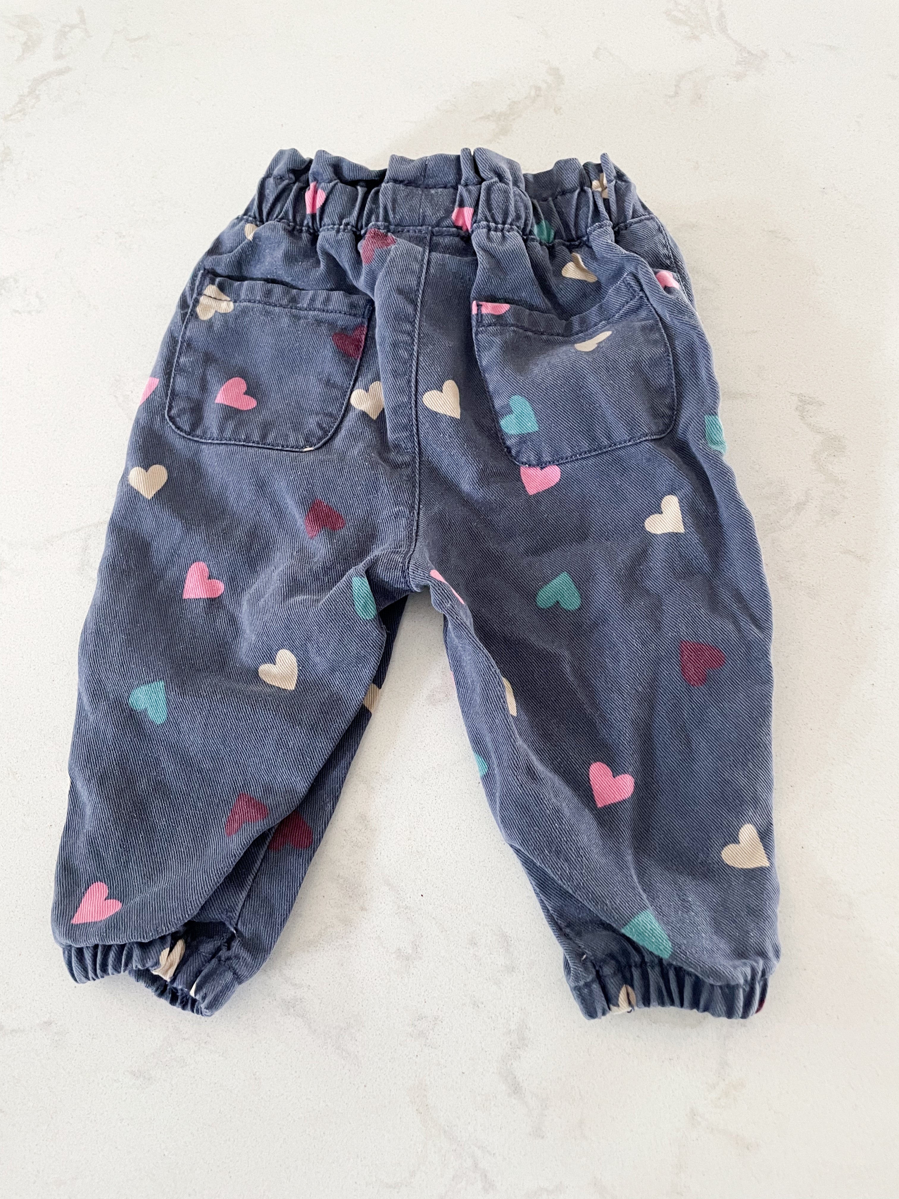 Garanimals- 0-3 months- high waisted pants with hearts