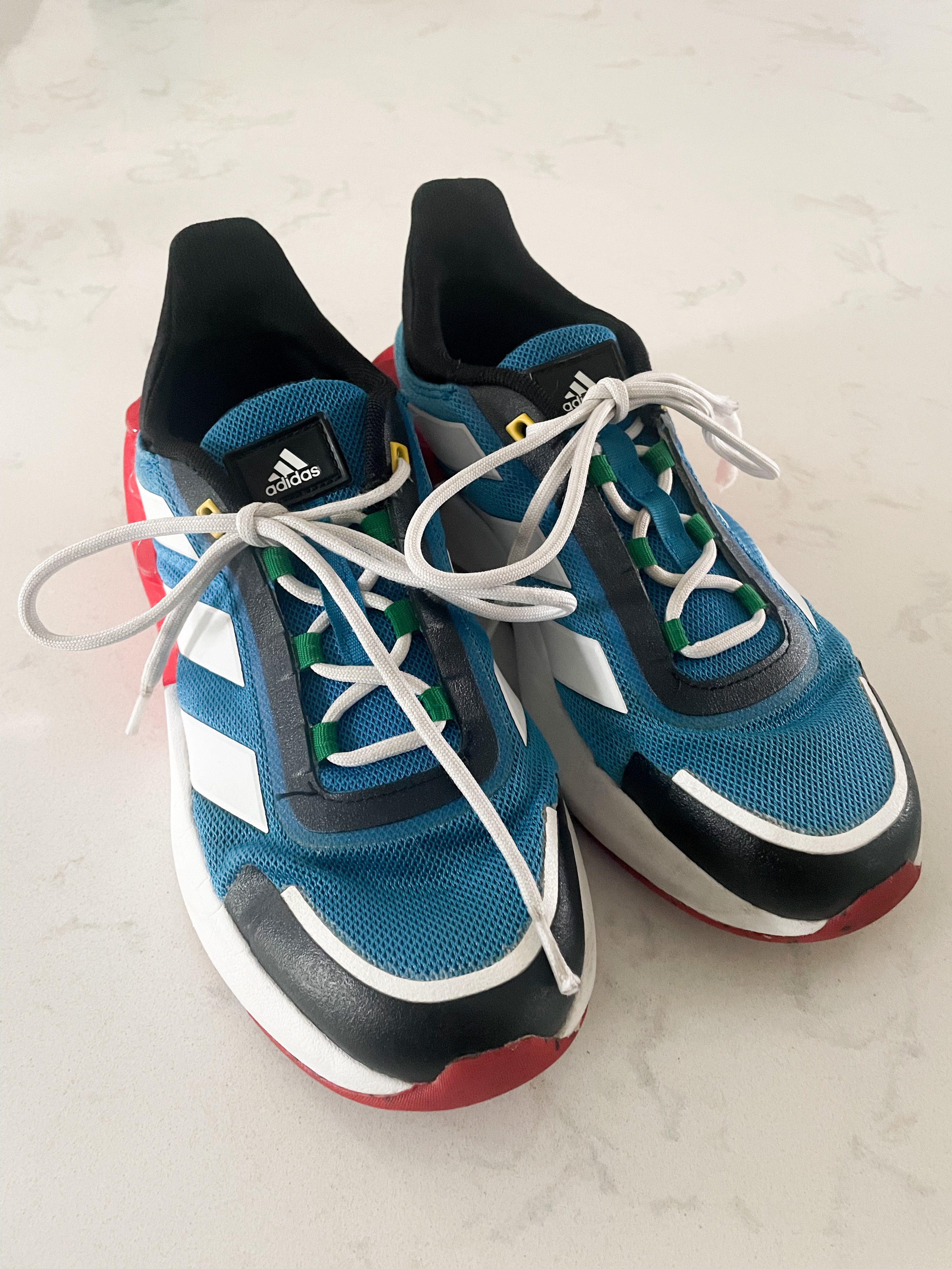 Adidas x Lego- 5.5 youth- GUC- Lego Adidas collab with Lego soles
