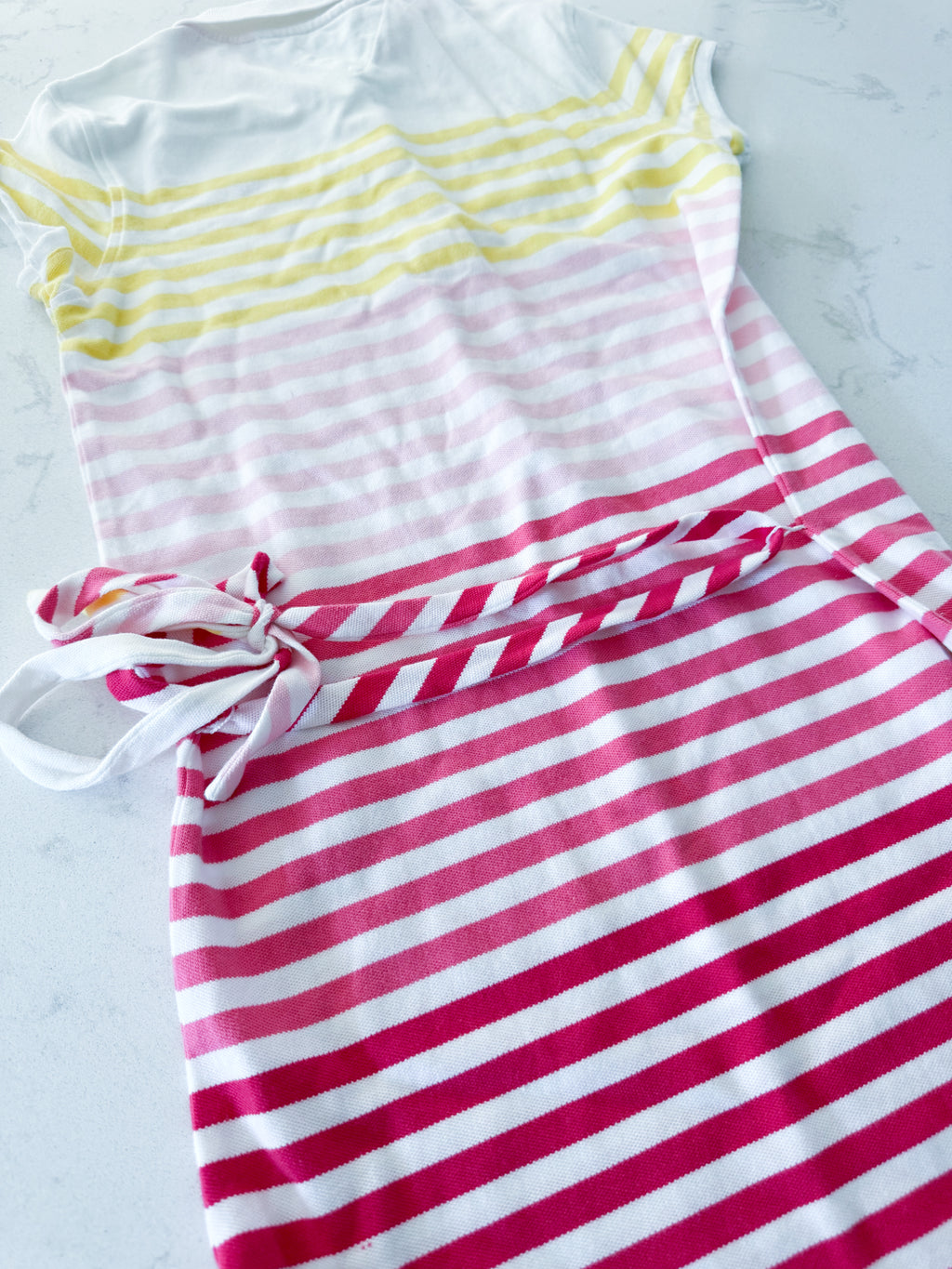 Tommy Hilfiger- 12-14Y- BNWT- yellow and pink polo dress