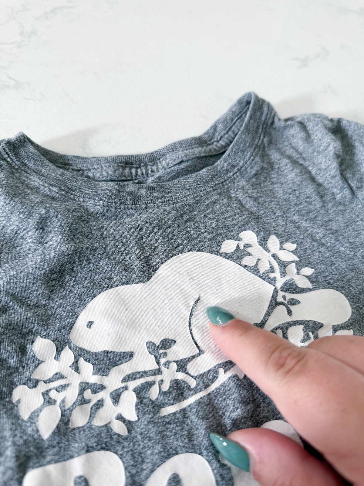 Roots- 2T- GUC- Grey t shirt with Banff Roots logo