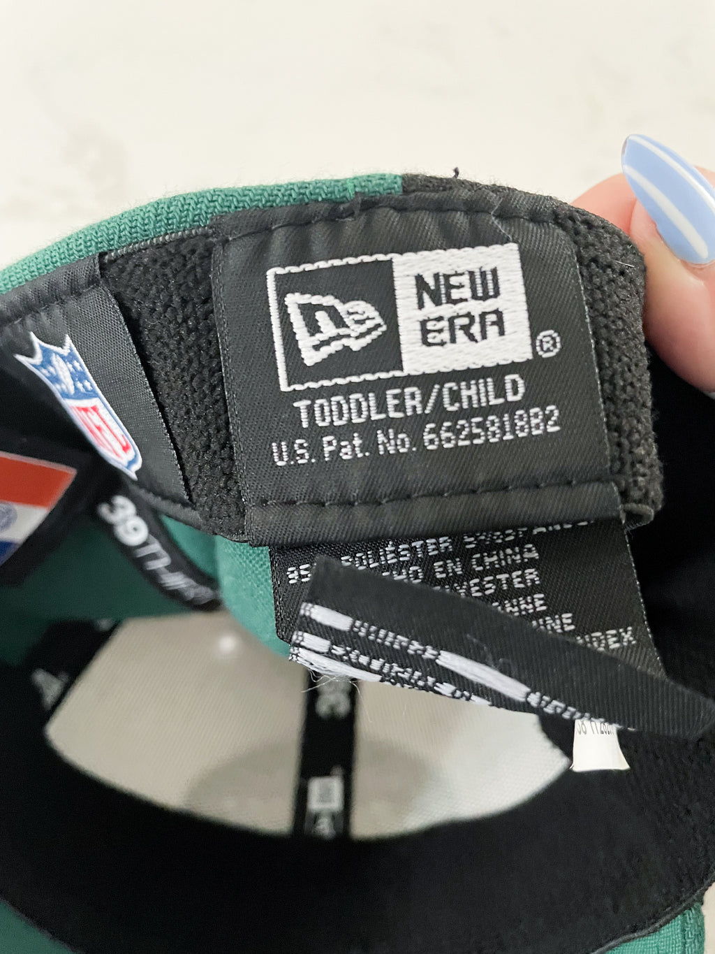 New Era- toddler/child- green and white New York Jets hat