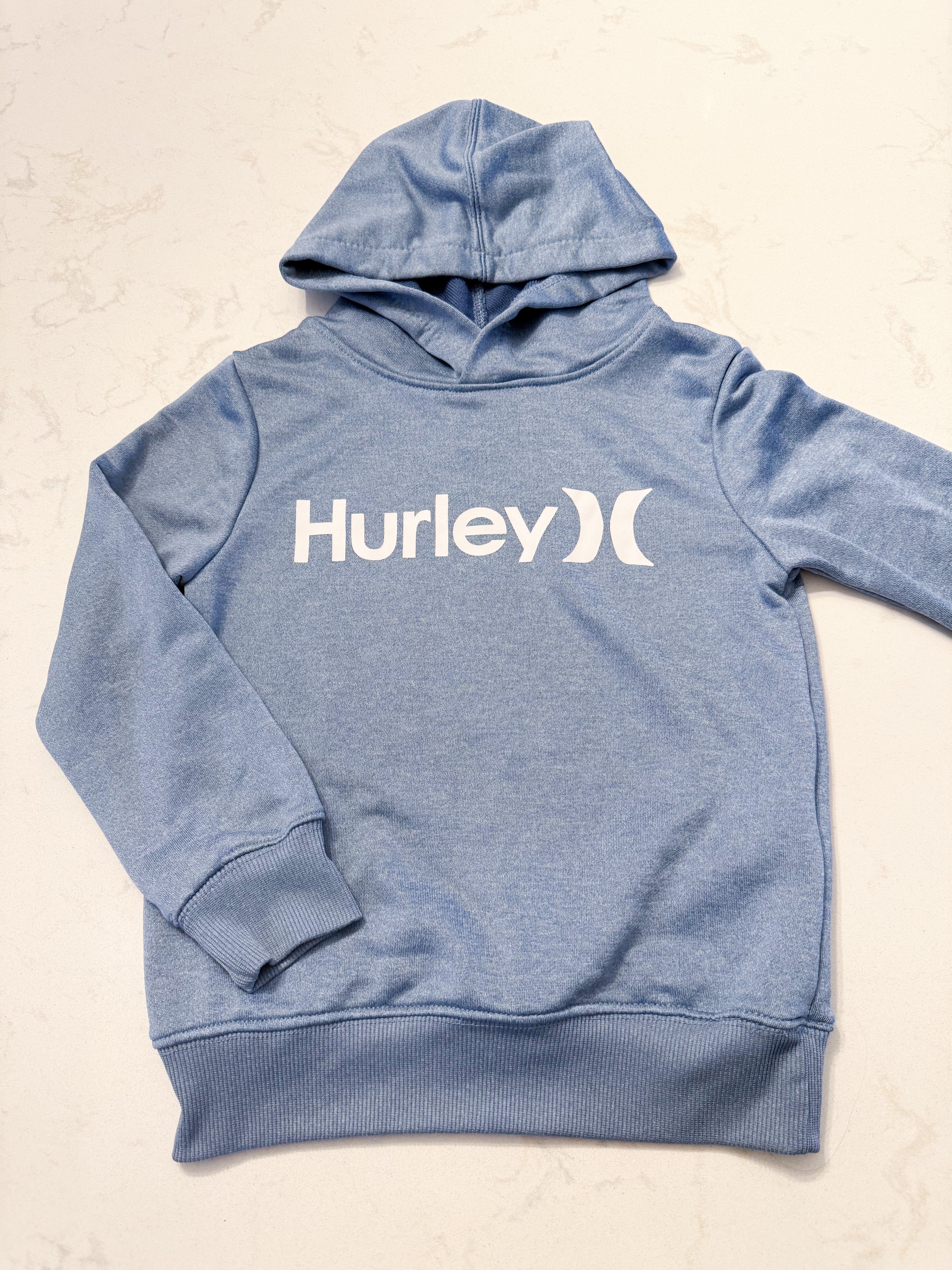 Hurley- 4T- VGUC- light blue hoodie