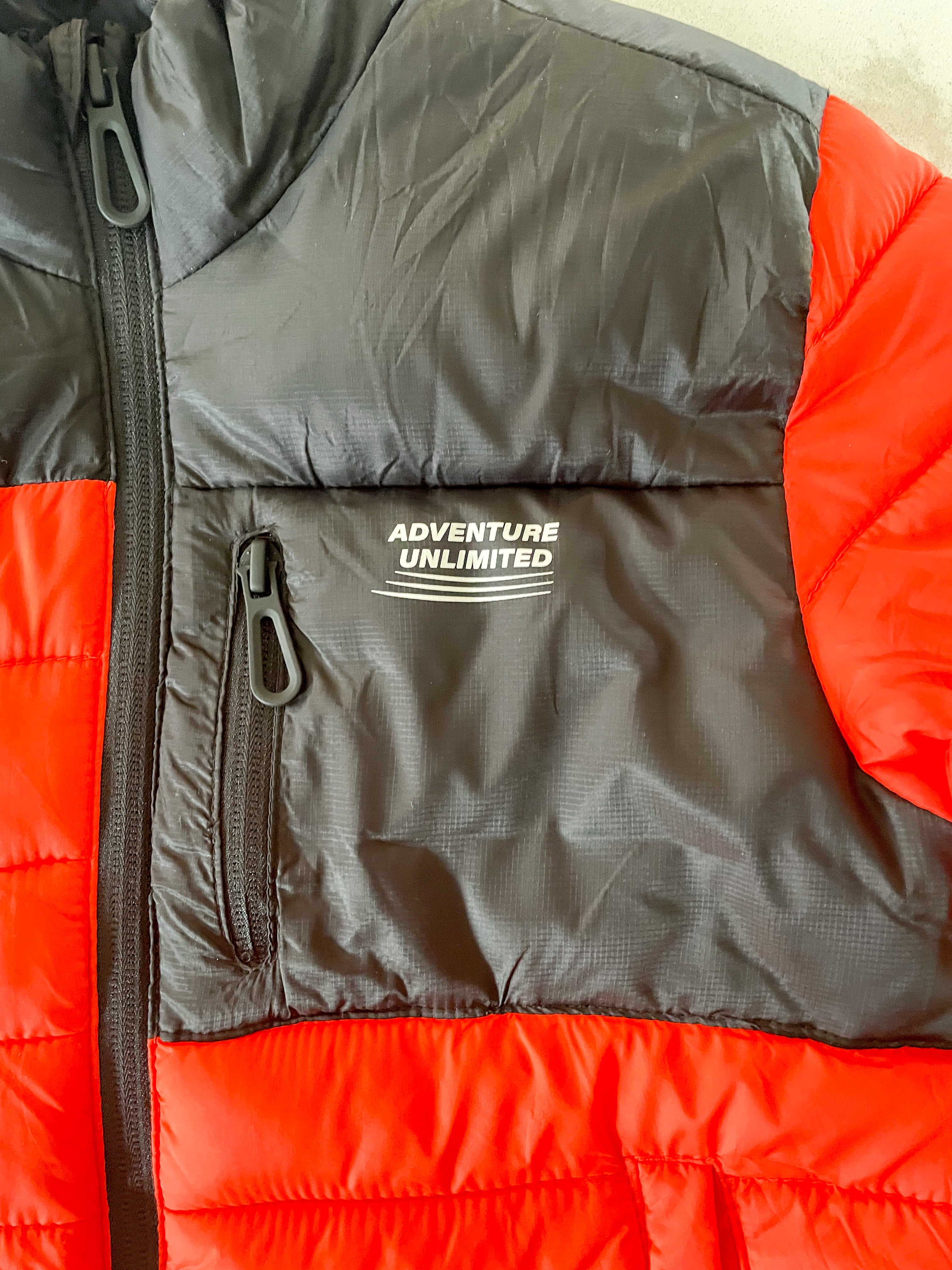 Zara- 6Y- VGUC- orange and black puffer jacket