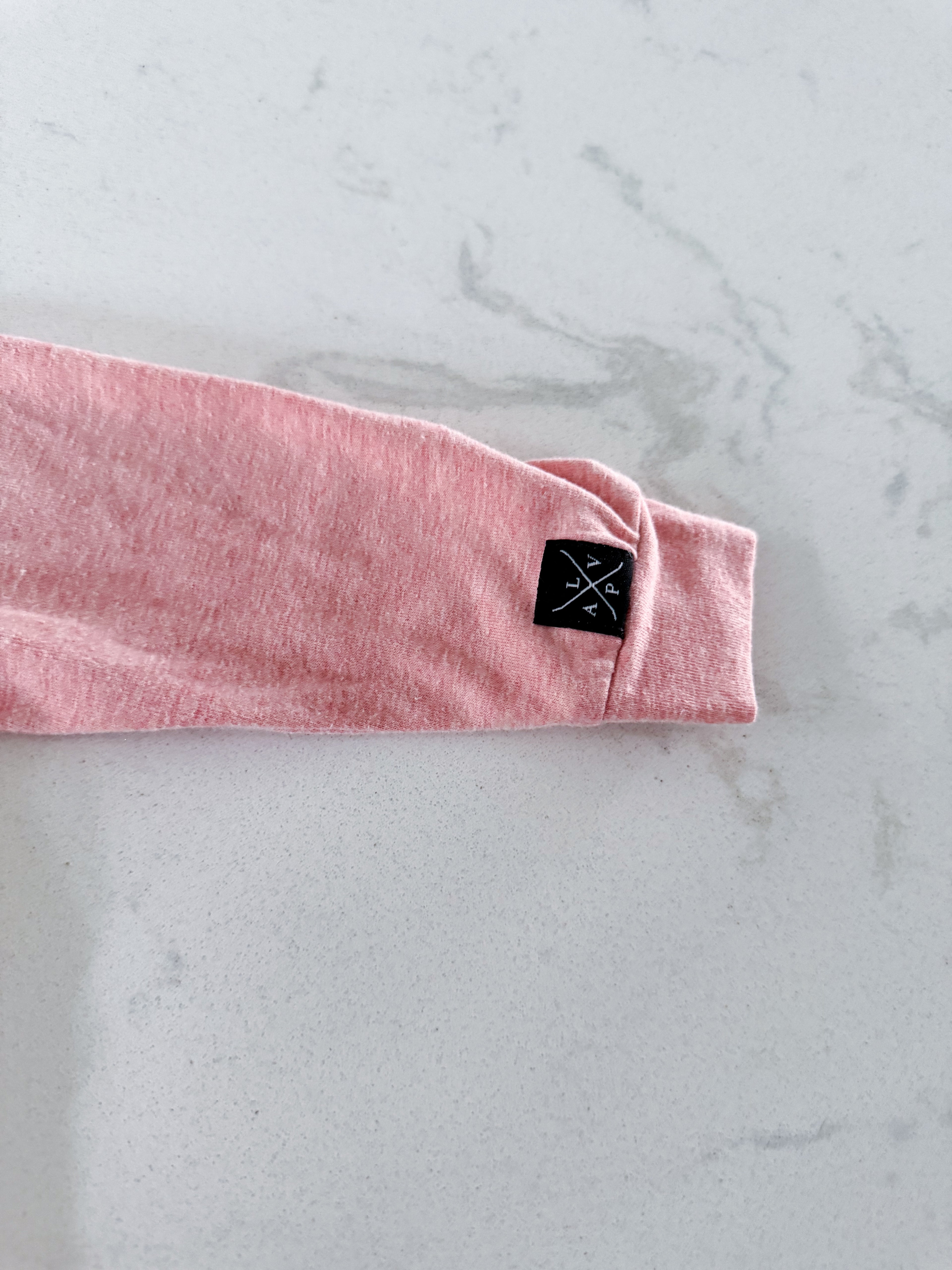 L&P Apparel- 6-12m- VGUC- long sleeve pink shirt with spring graphic