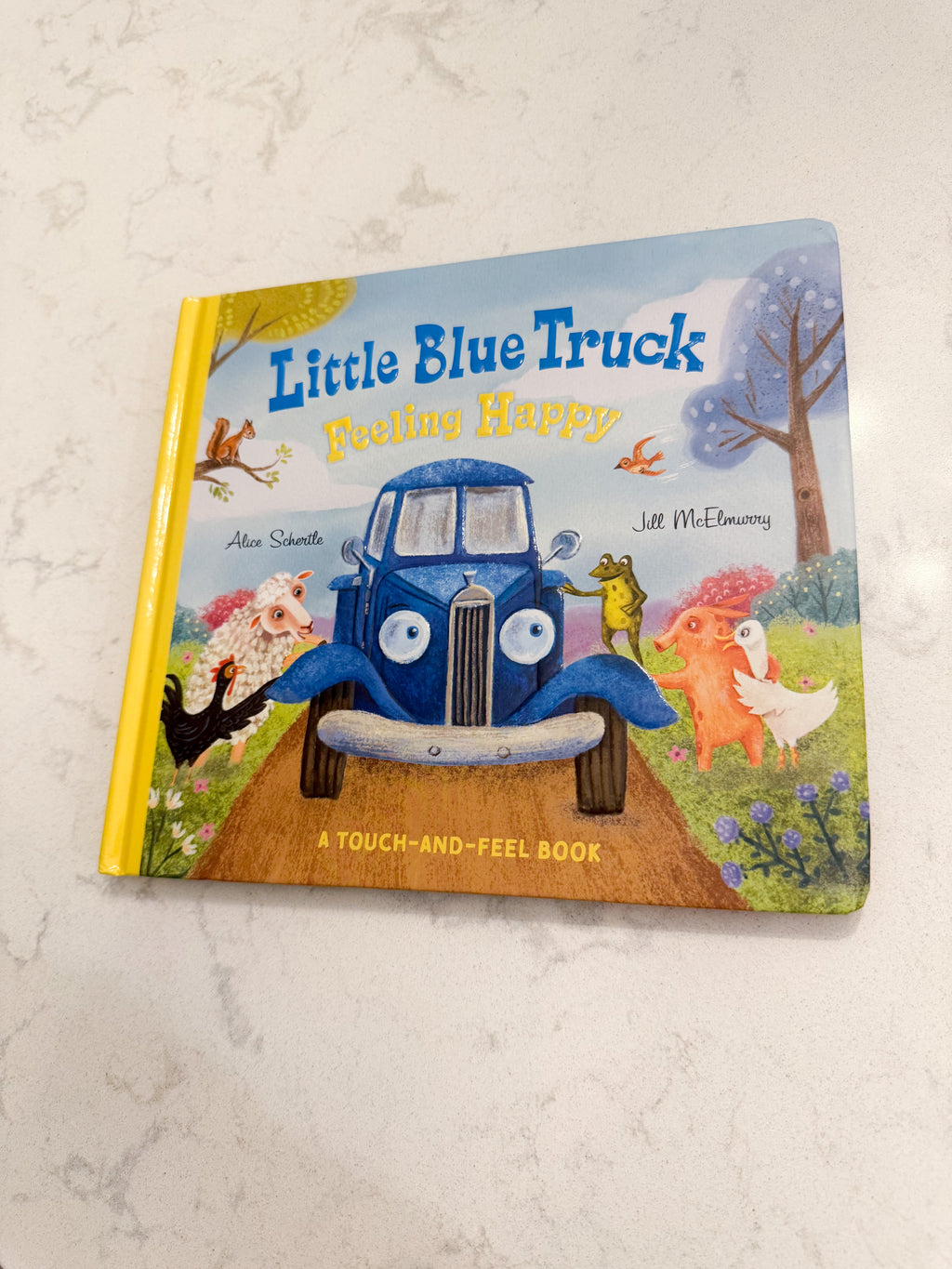 Little Blue Truck Feeling Happy- Touch and Feel Book- BNWOT