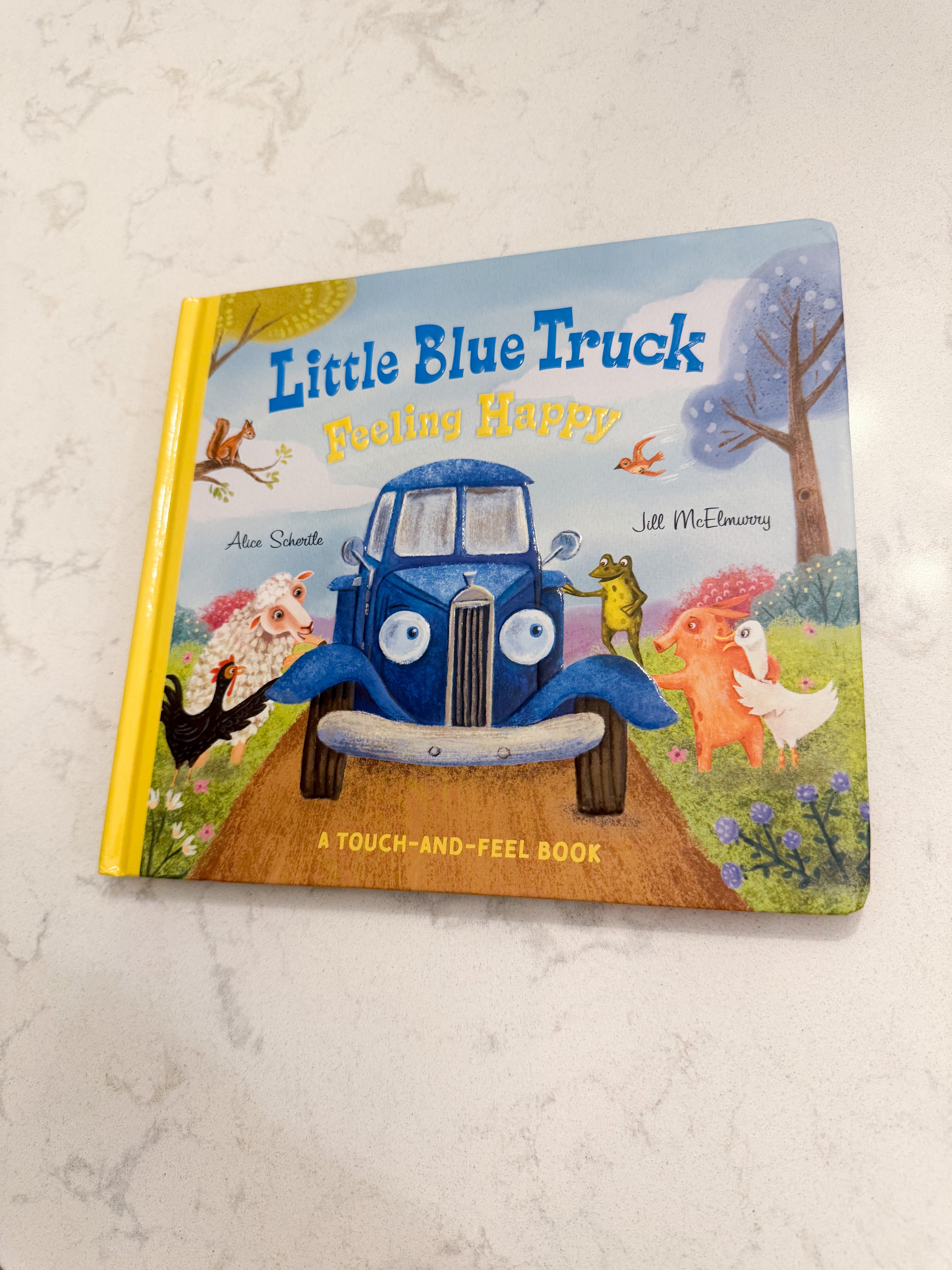 Little Blue Truck Feeling Happy- Touch and Feel Book- BNWOT