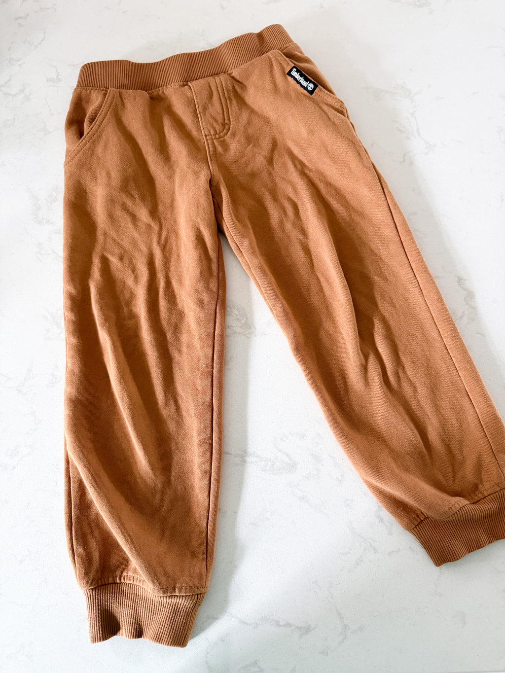 Timberland- 6Y- GUC- brown sweat pants