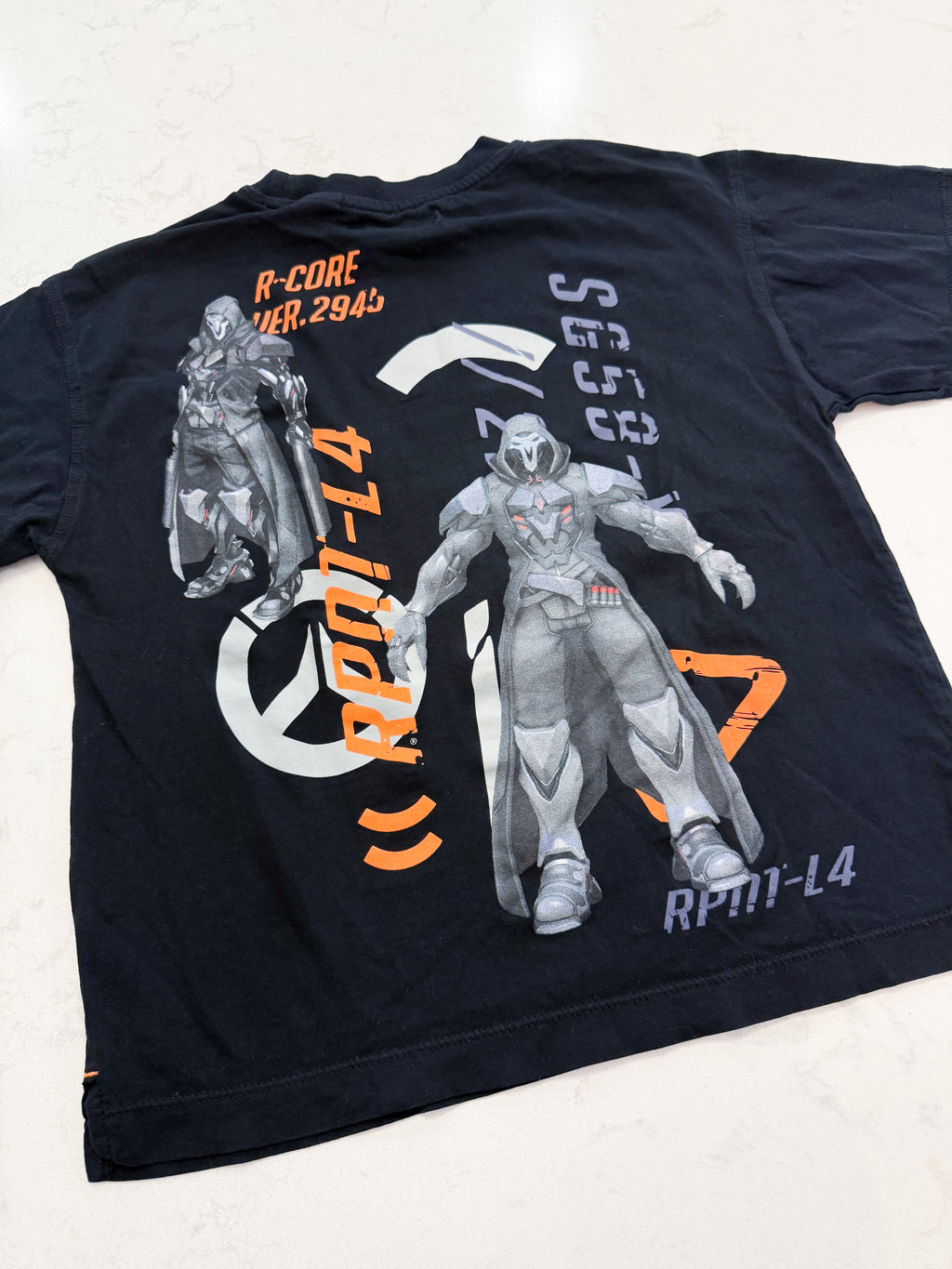 Zara- 8-9Y- VGUC- black Overwatch t shirt
