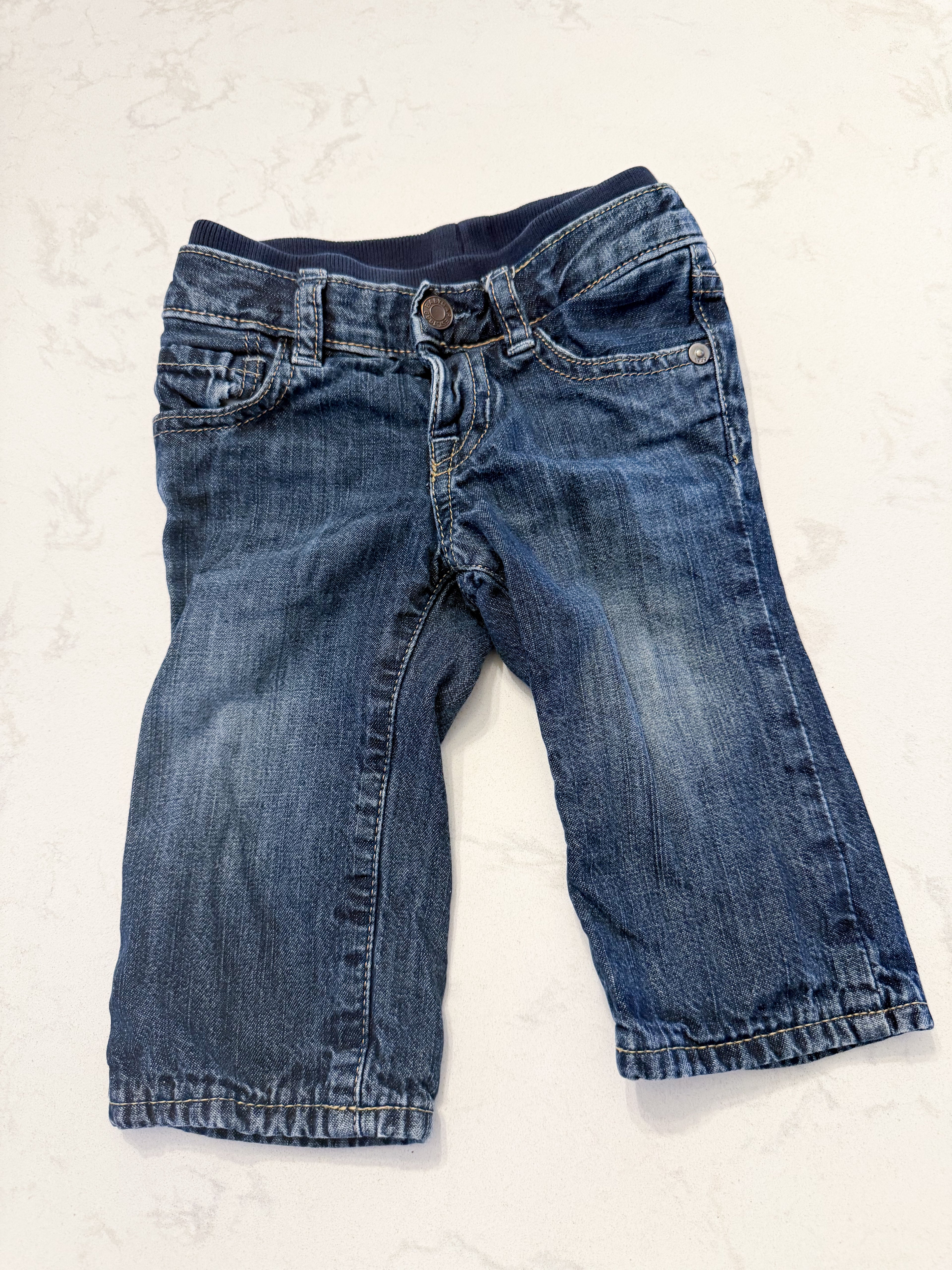 Gap- 6-12m- VGUC- elastic waist jeans