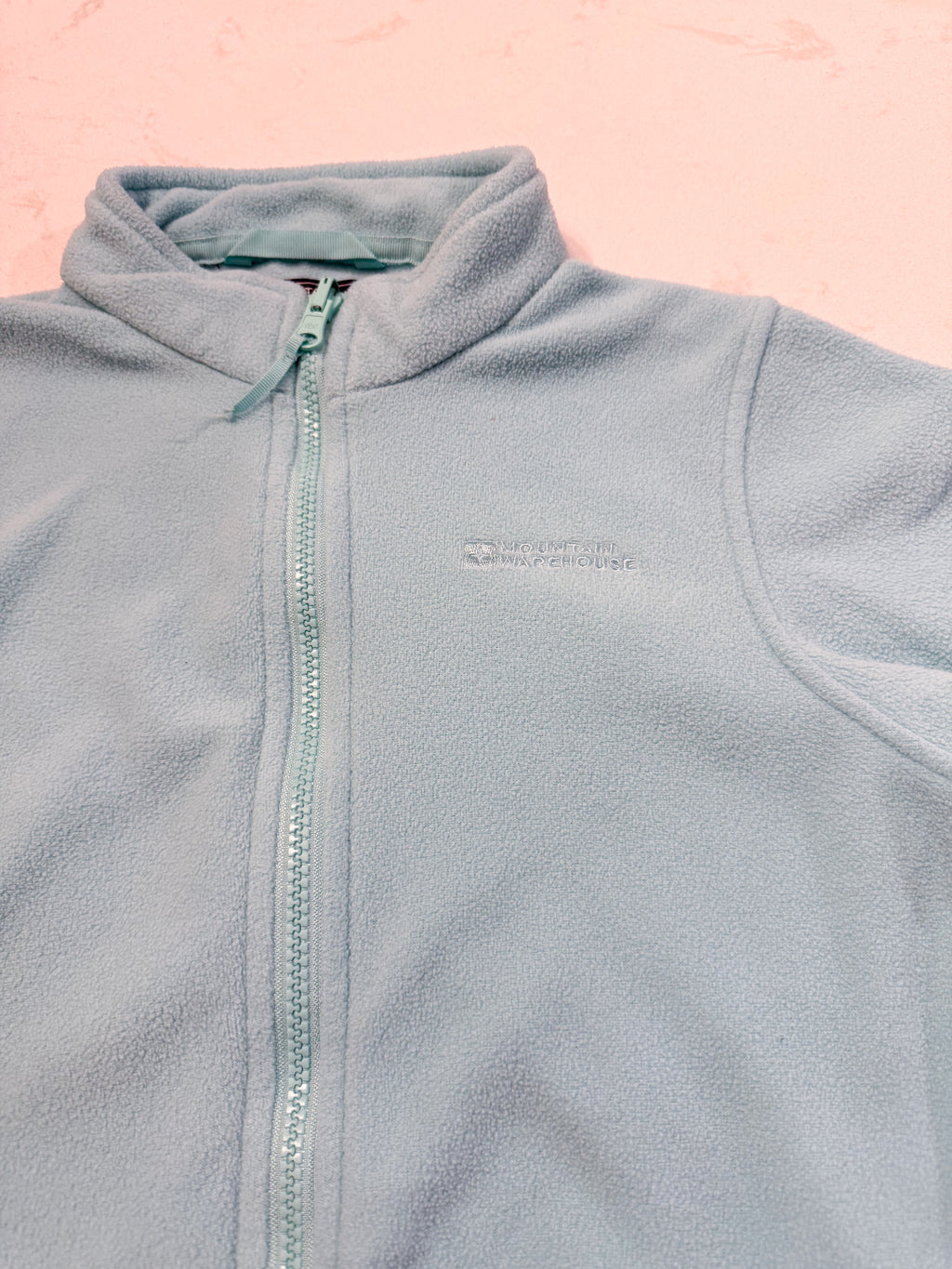 Mountain Warehouse- 11-12Y- VGUC- mint green zip up fleece