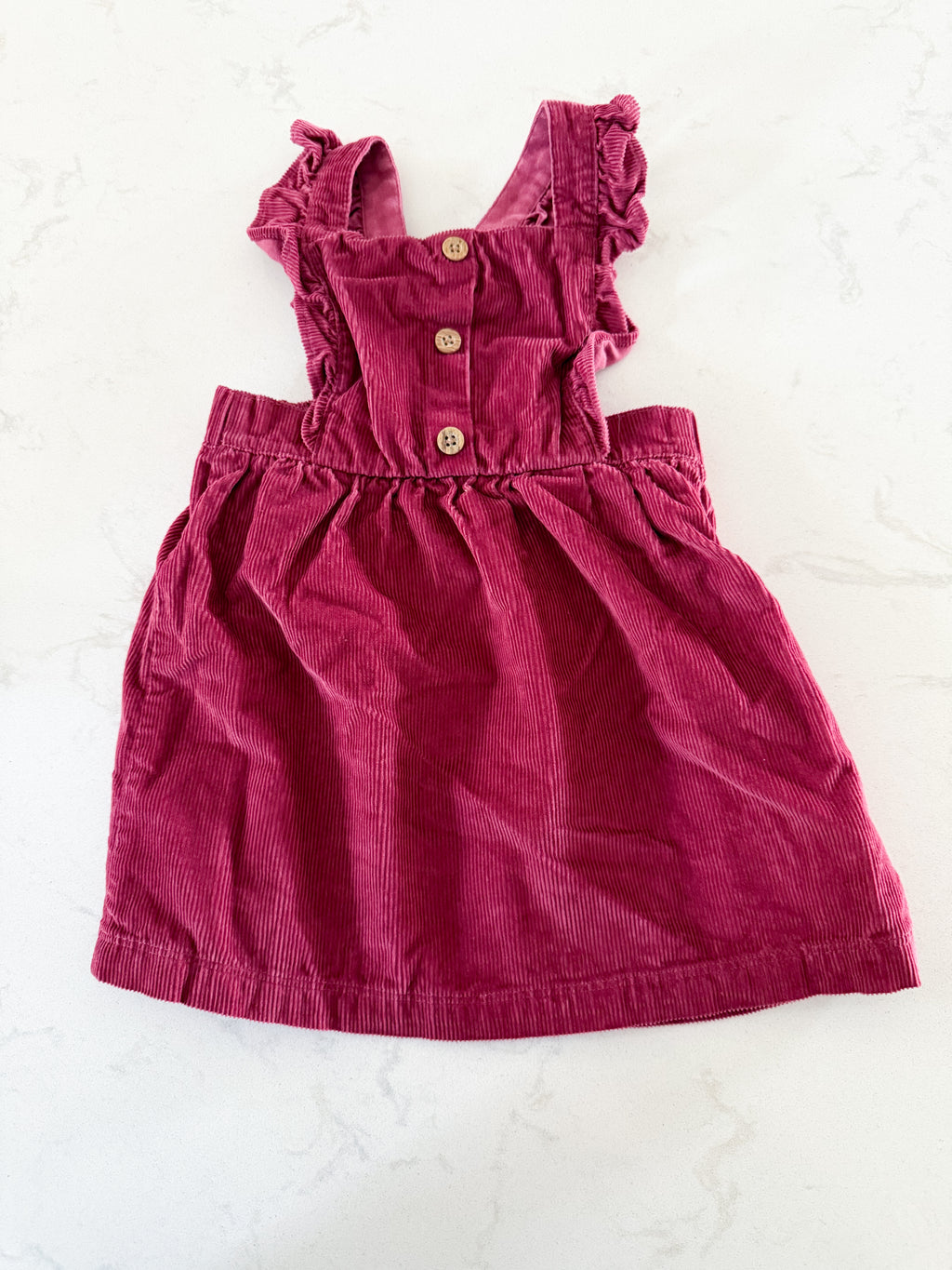 Carter’s-18m-GUC- pink corduroy dress