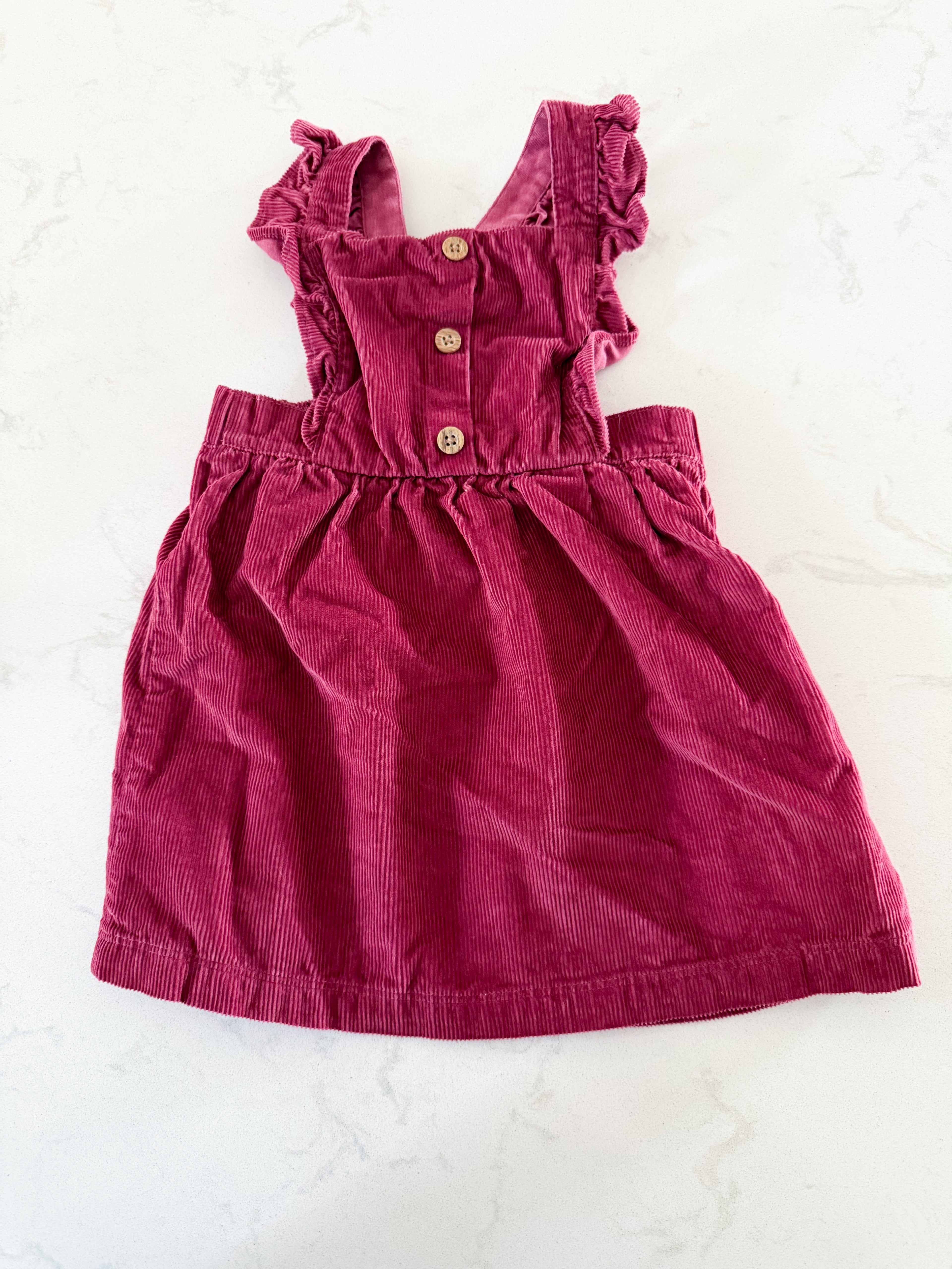 Carter’s-18m-GUC- pink corduroy dress