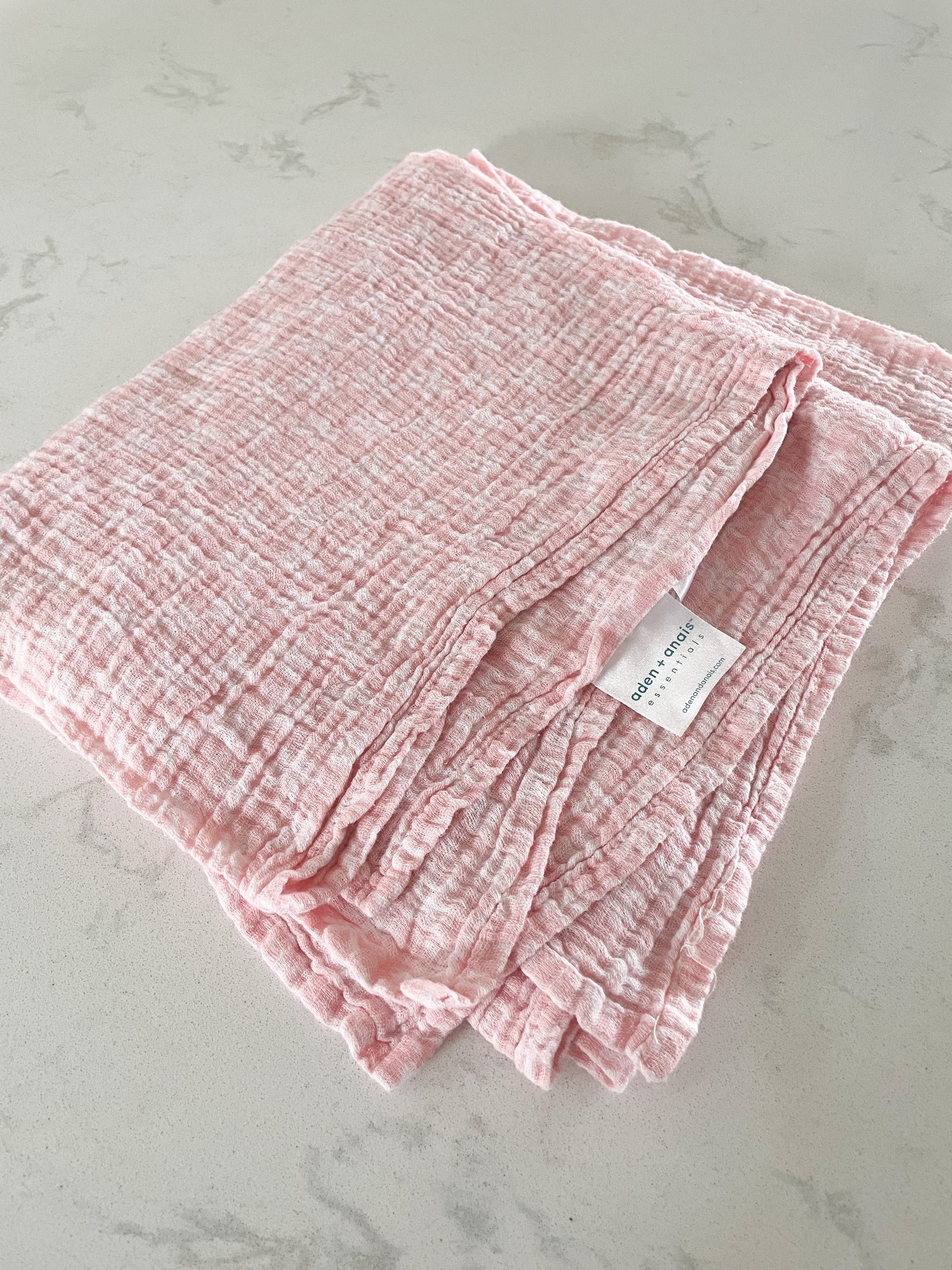 Aden + Anais- Muslin floral swaddle blanket- pink