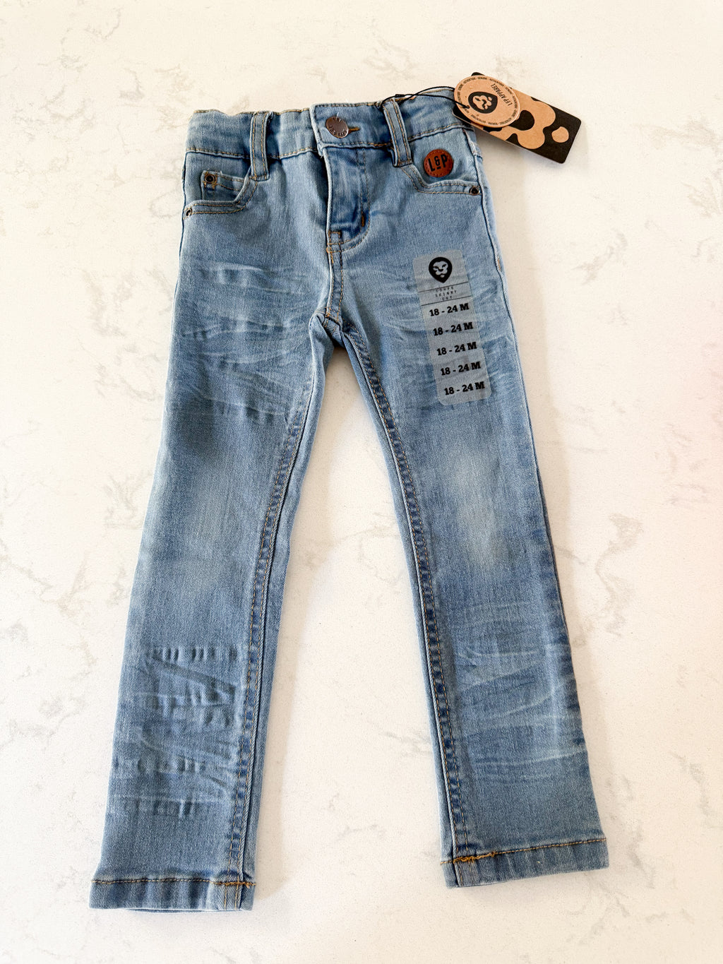 *Rescue*-L&P Apparel- skinny cut jeans- sky