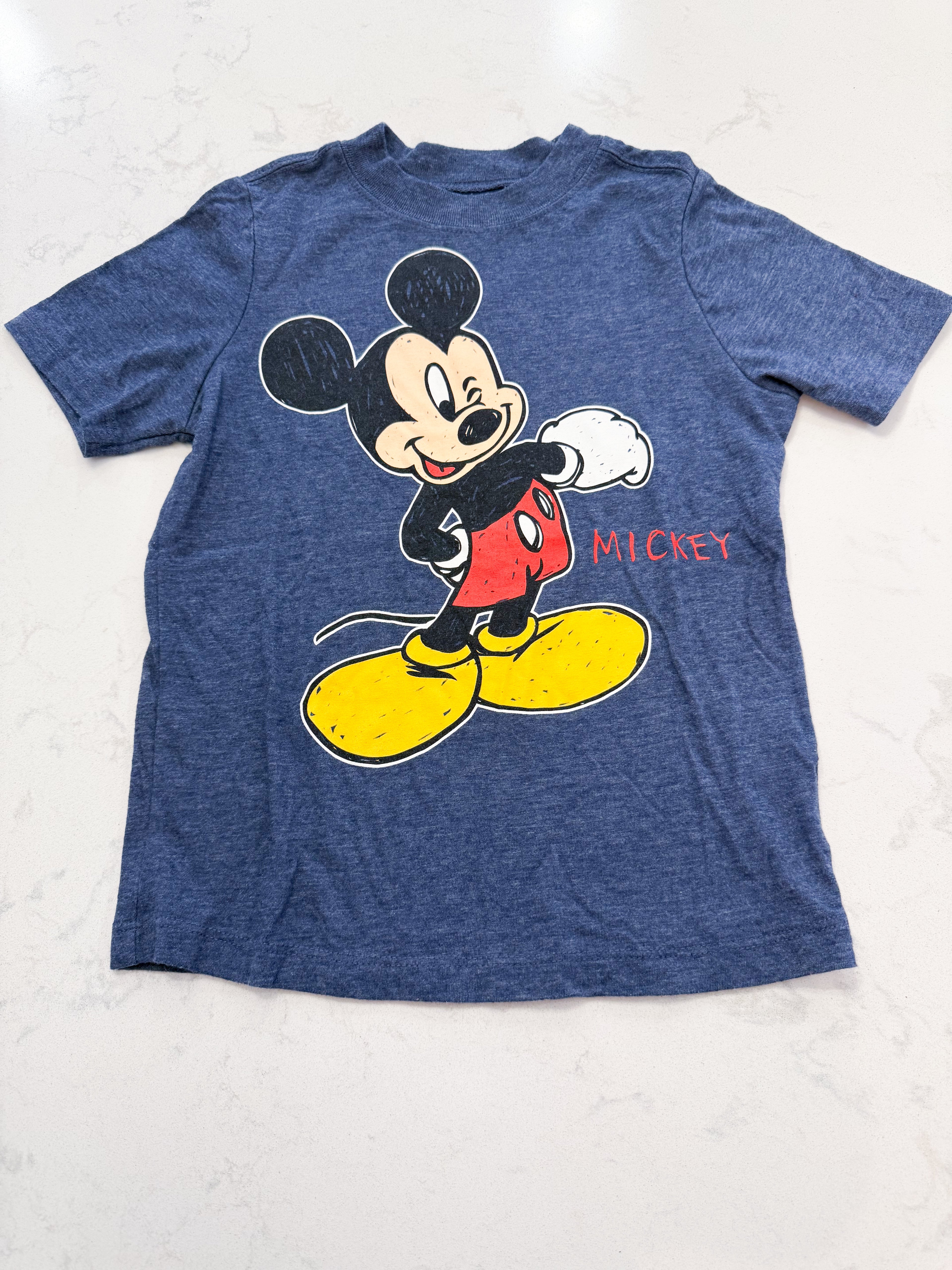 Old Navy- 5T- GUC- navy blue Mickey t shirt