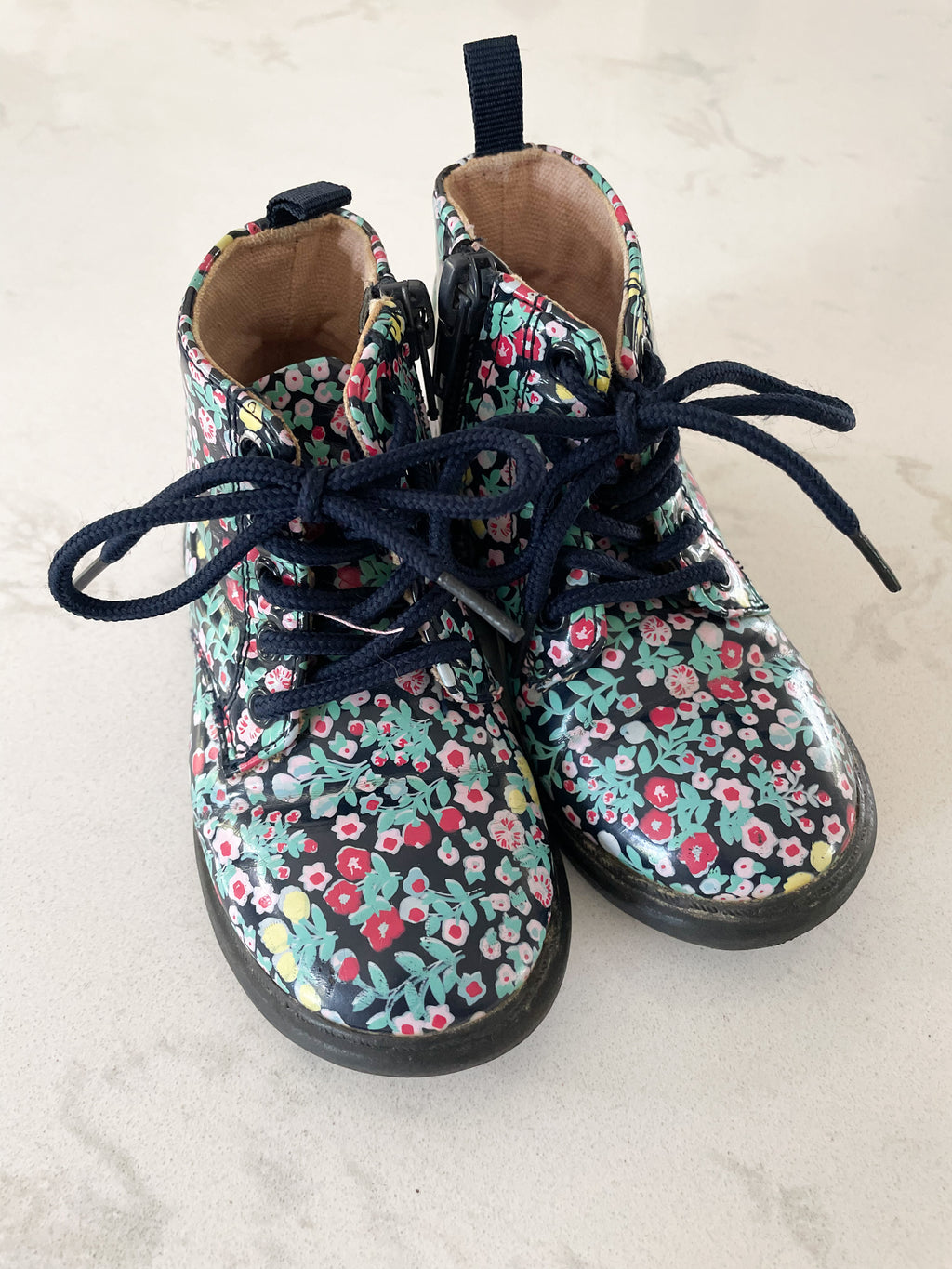 Joe Fresh- 7C- floral colourful boots