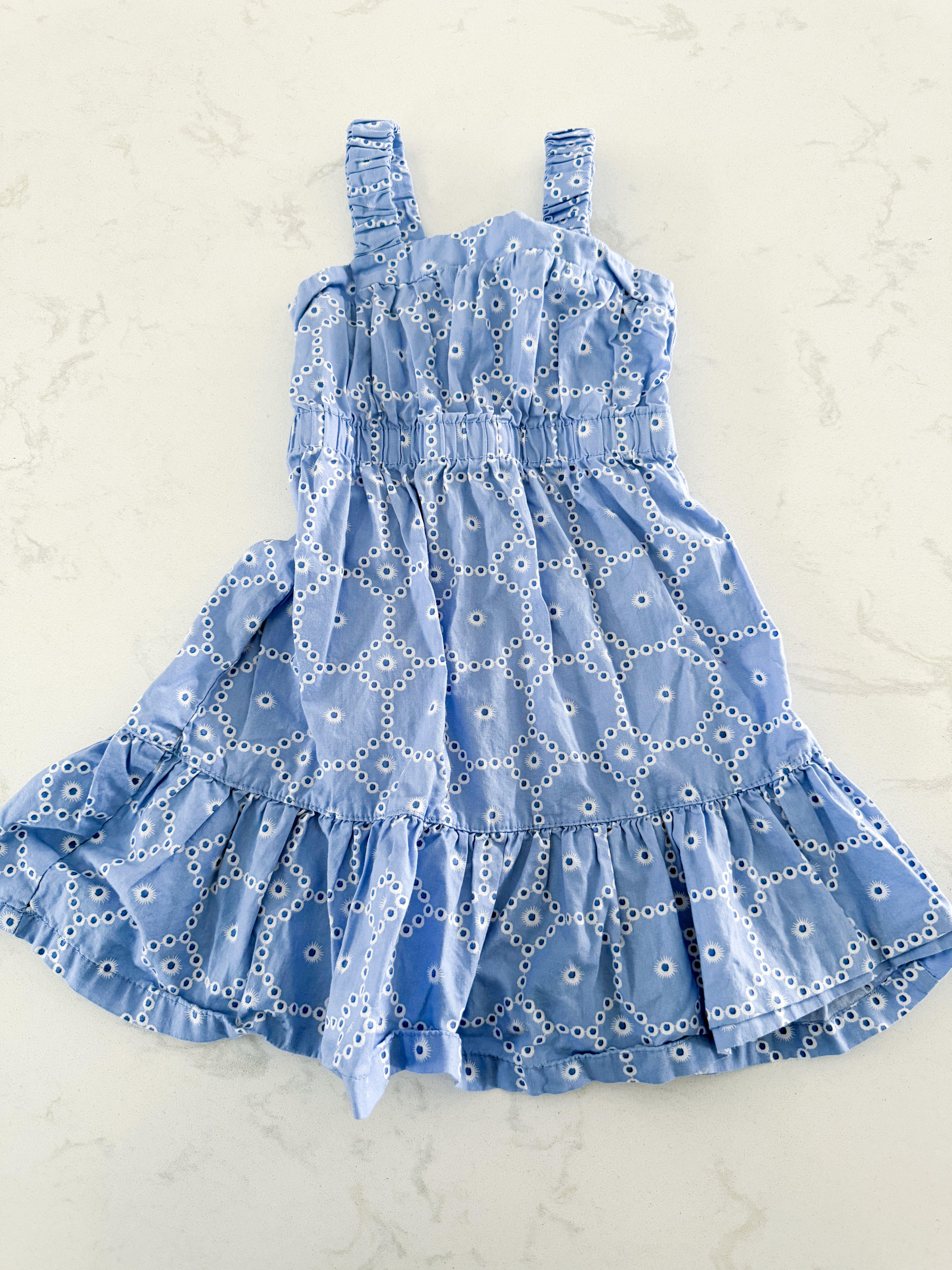 Al and Ray- 18m- VGUC- light blue lace pattern tank dress