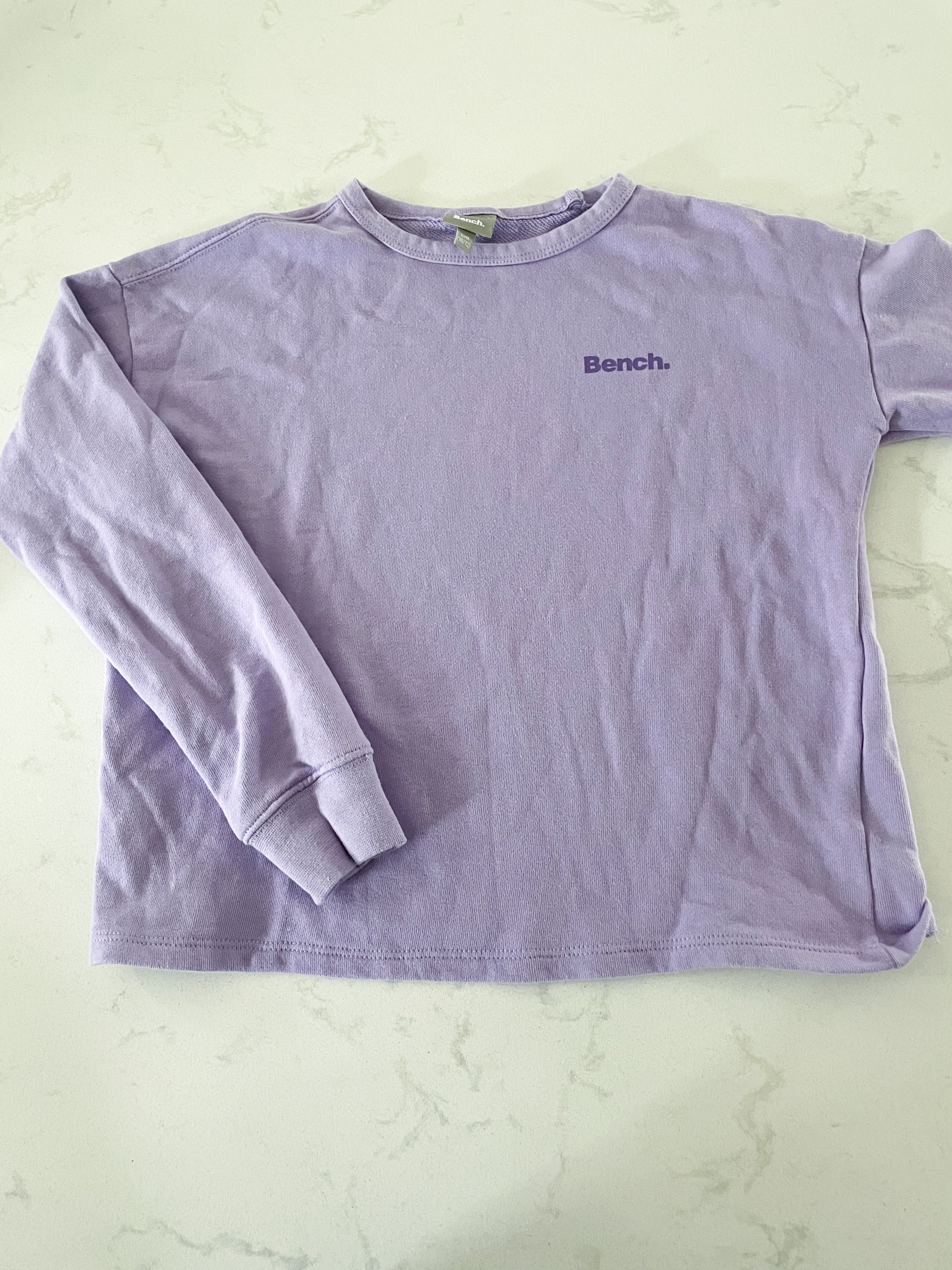 Bench- 10-12Y- long sleeve purple crewneck
