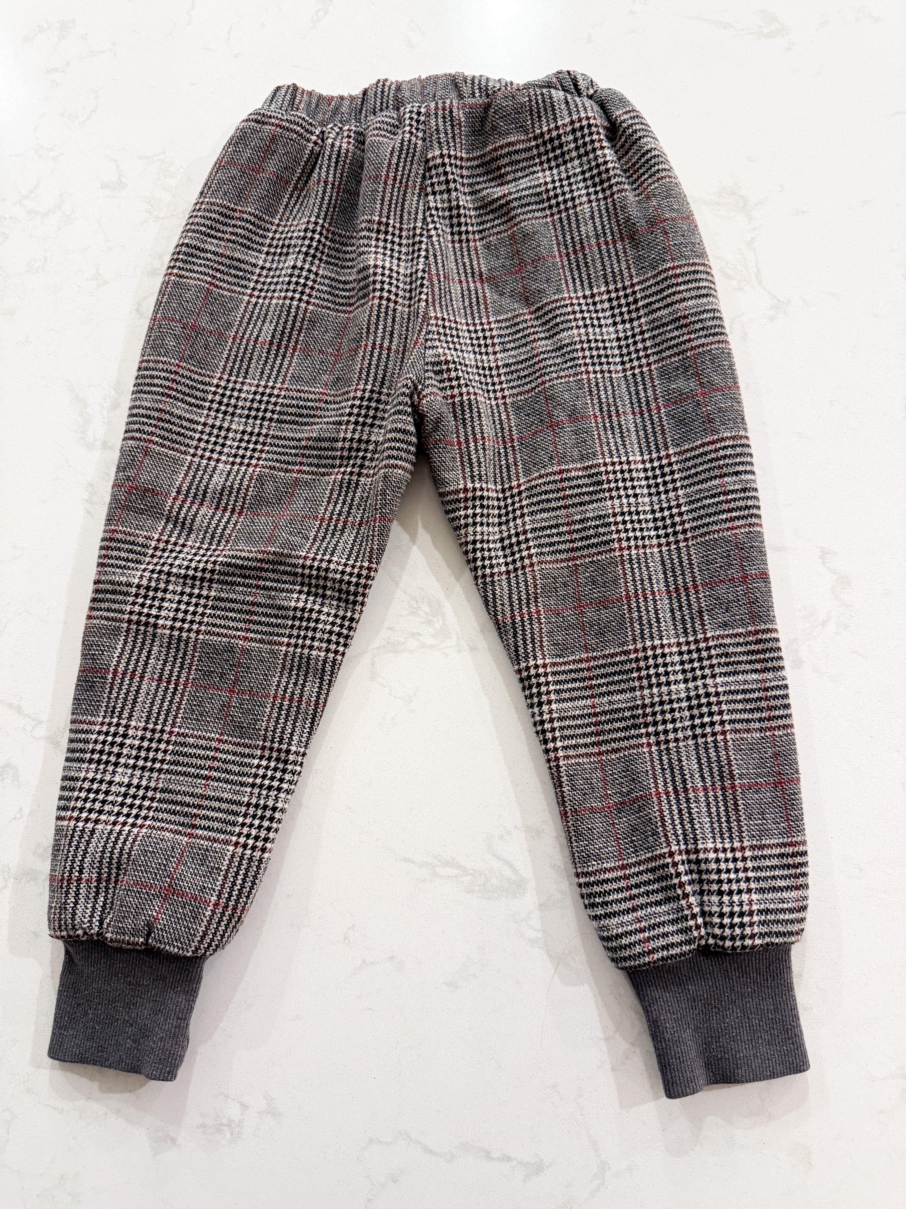 Stan Kids- 9Y- VGUC- Brown plaid thick pants