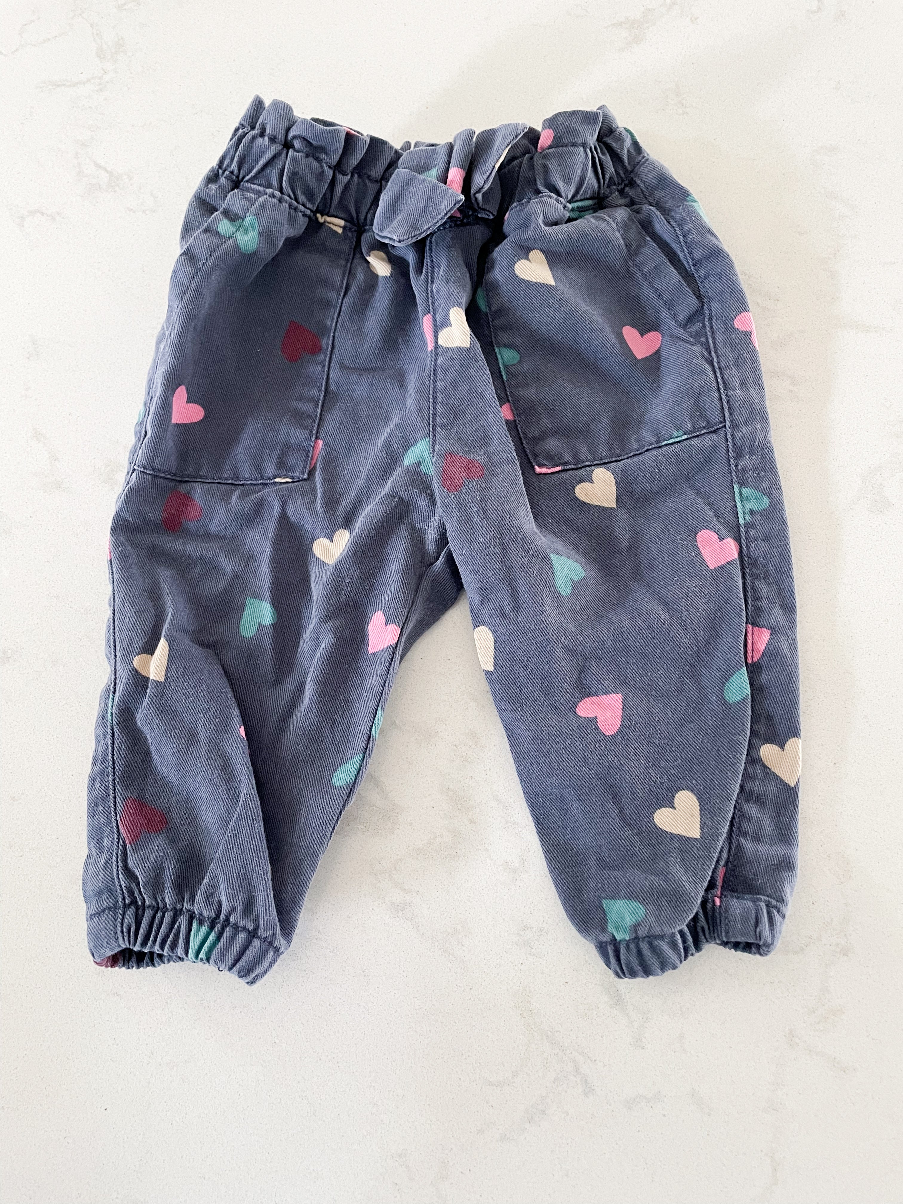 Garanimals- 0-3 months- high waisted pants with hearts