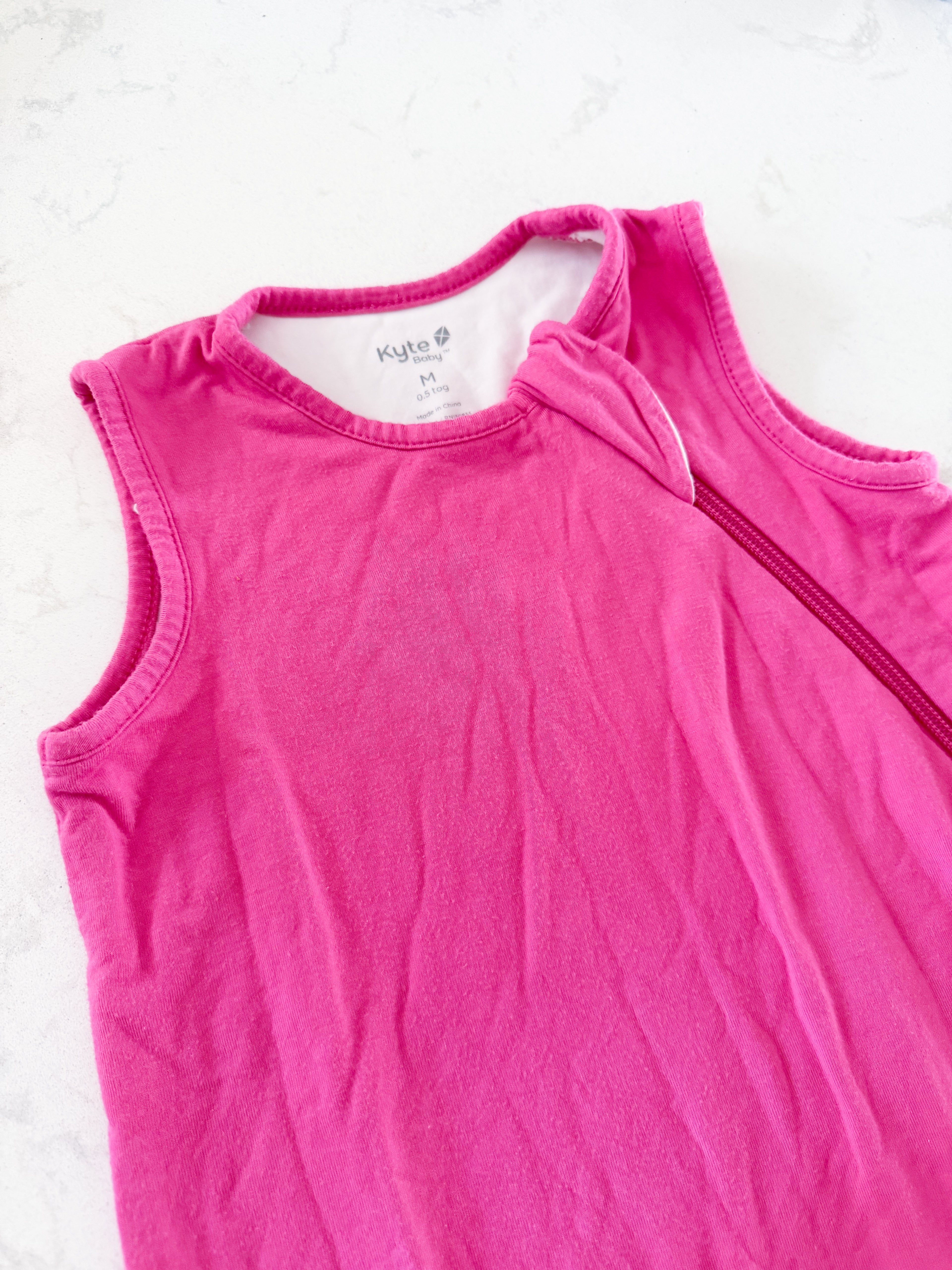 Kyte Baby- M- 0.5 tog- GUC- bright pink bamboo sleep sack