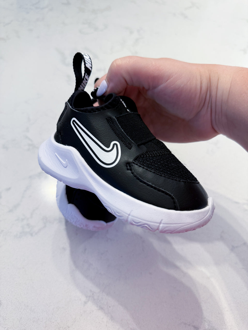 Nike- 5C- VGUC- black slip on shoes