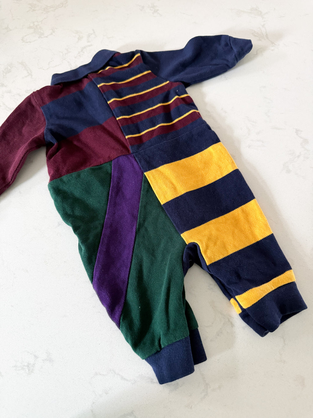 Ralph Lauren- 3m- VGUC- multicoloured one piece polo romper