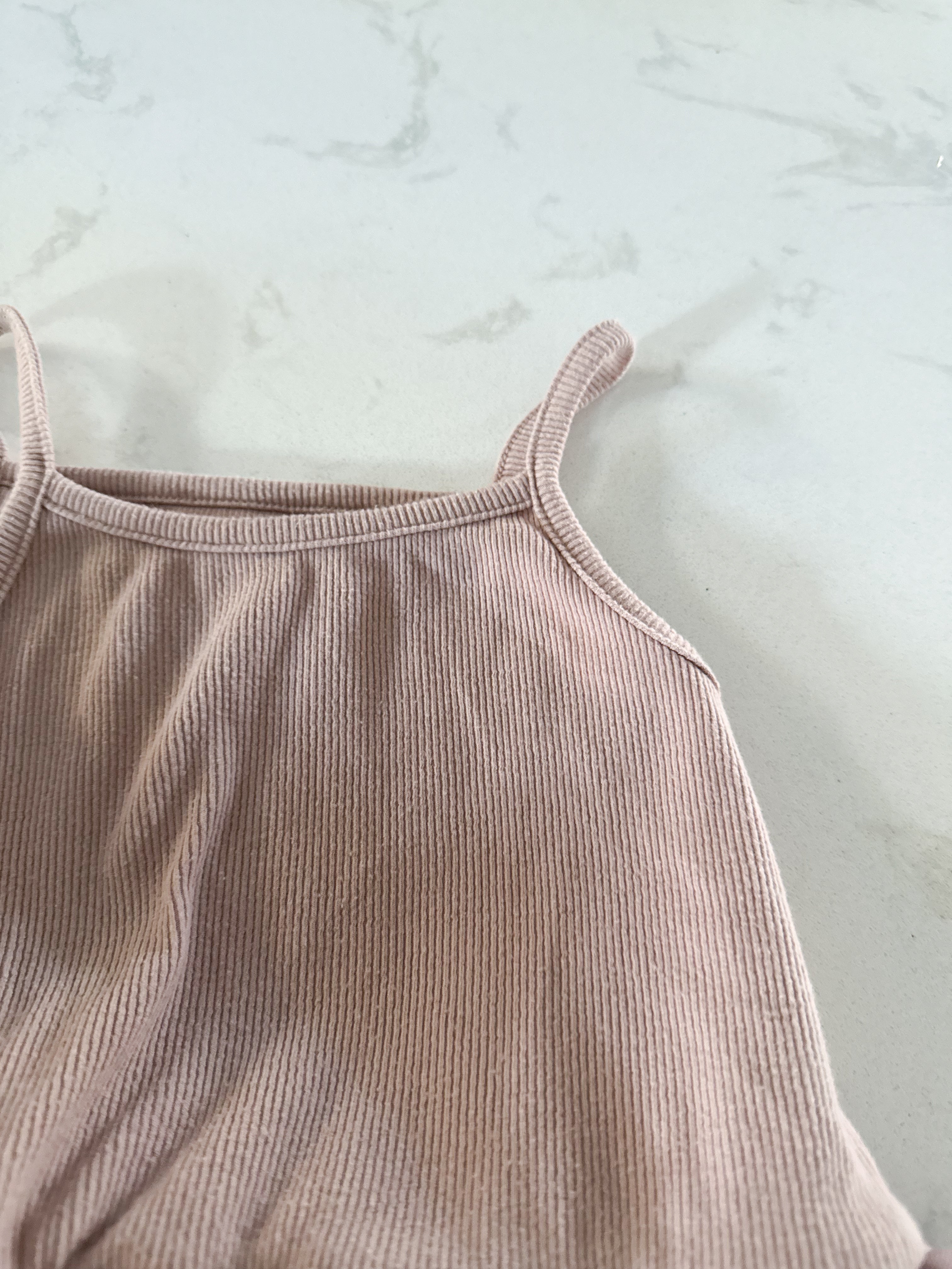 Old Navy- 5T- GUC- brown tank dress with tulle skirt