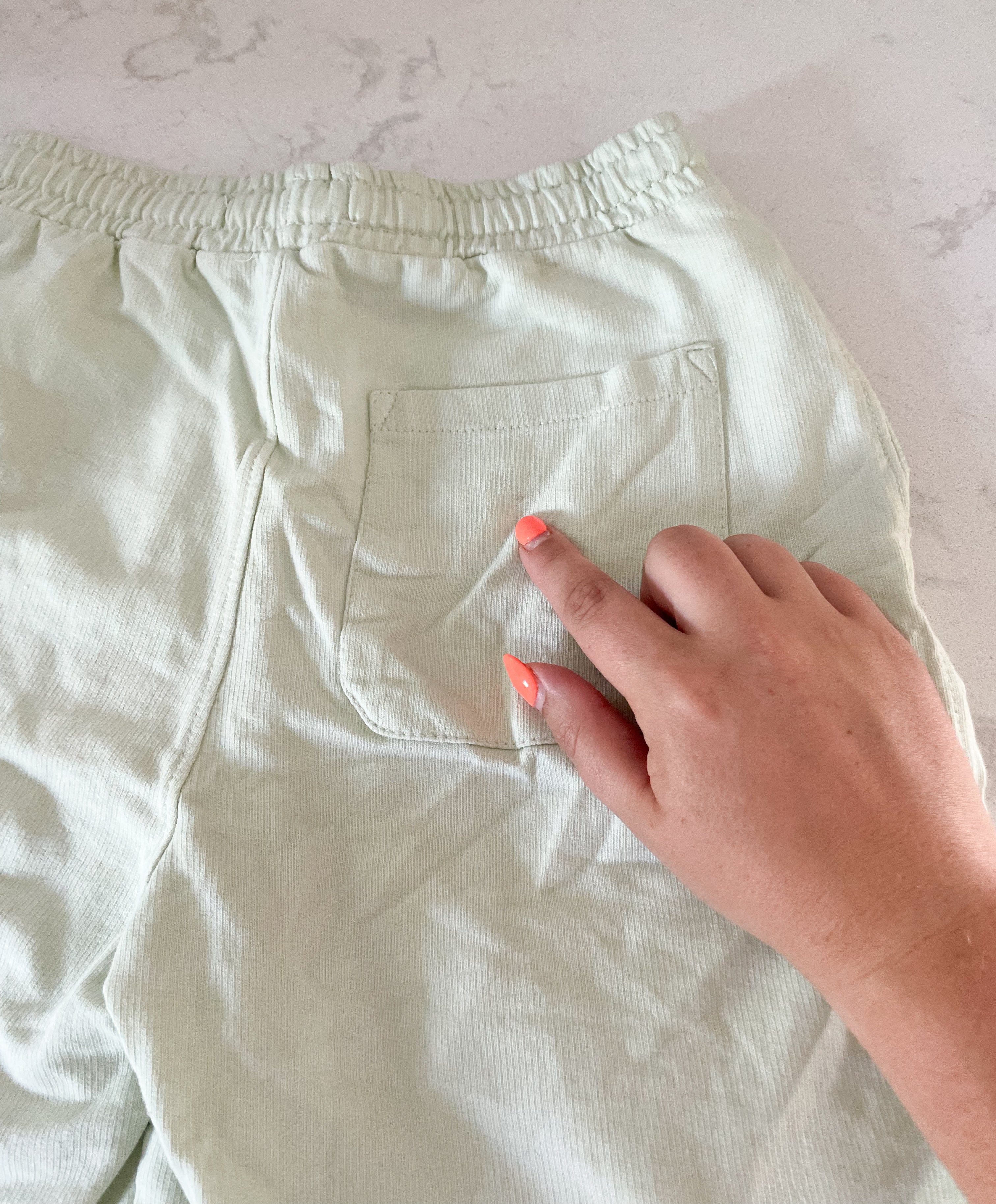 Zara- 10Y- PLAY- light green sweat shorts