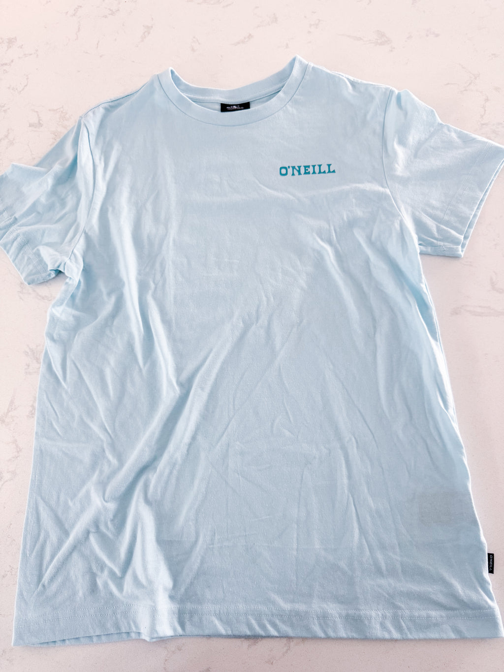 O’Neill- 18-20Y- VGUC- ice blue pelican surf t shirt