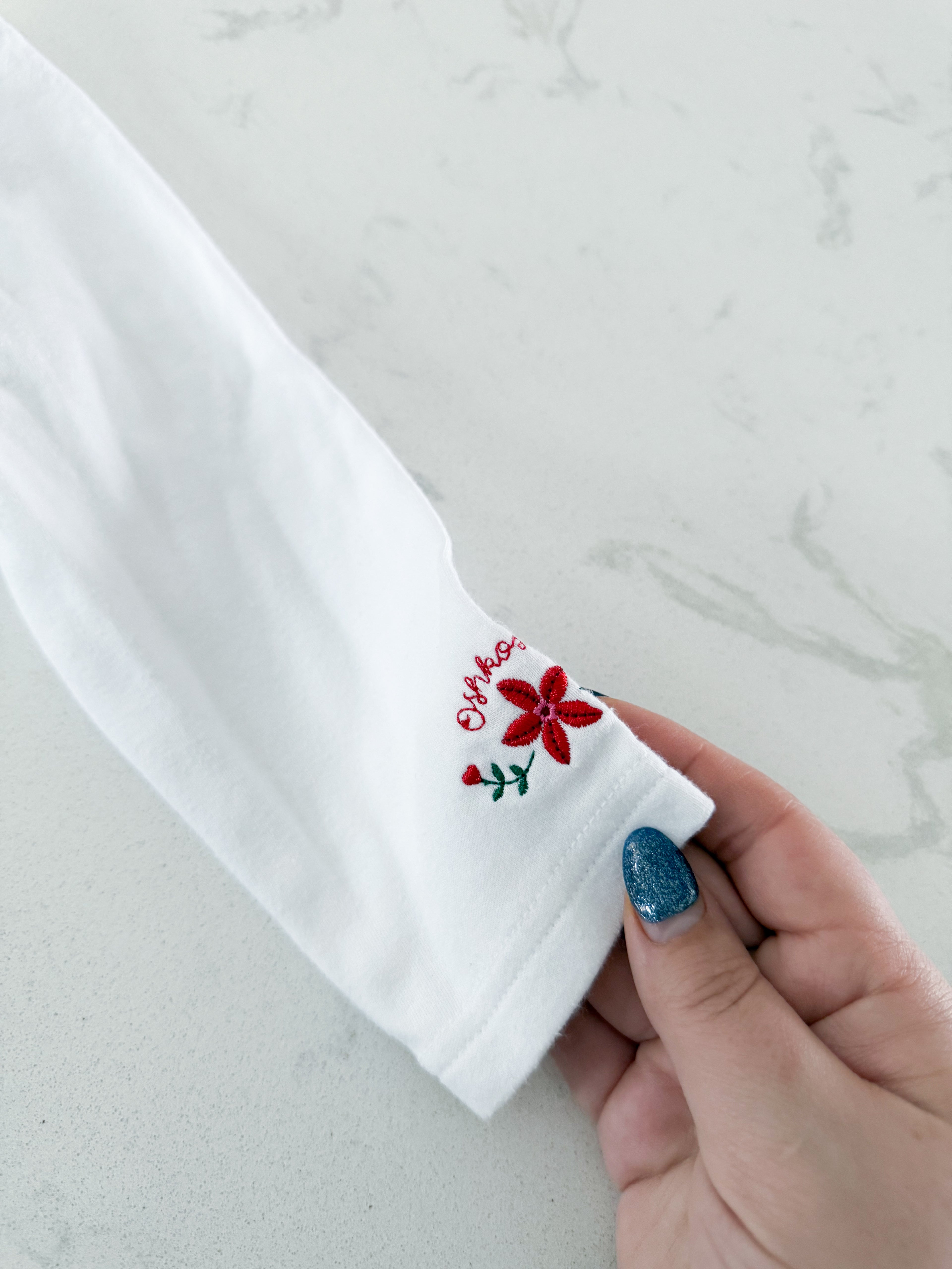 Oshkosh(early 2000s)- 4T- PLAY- white collared embroidered shirt