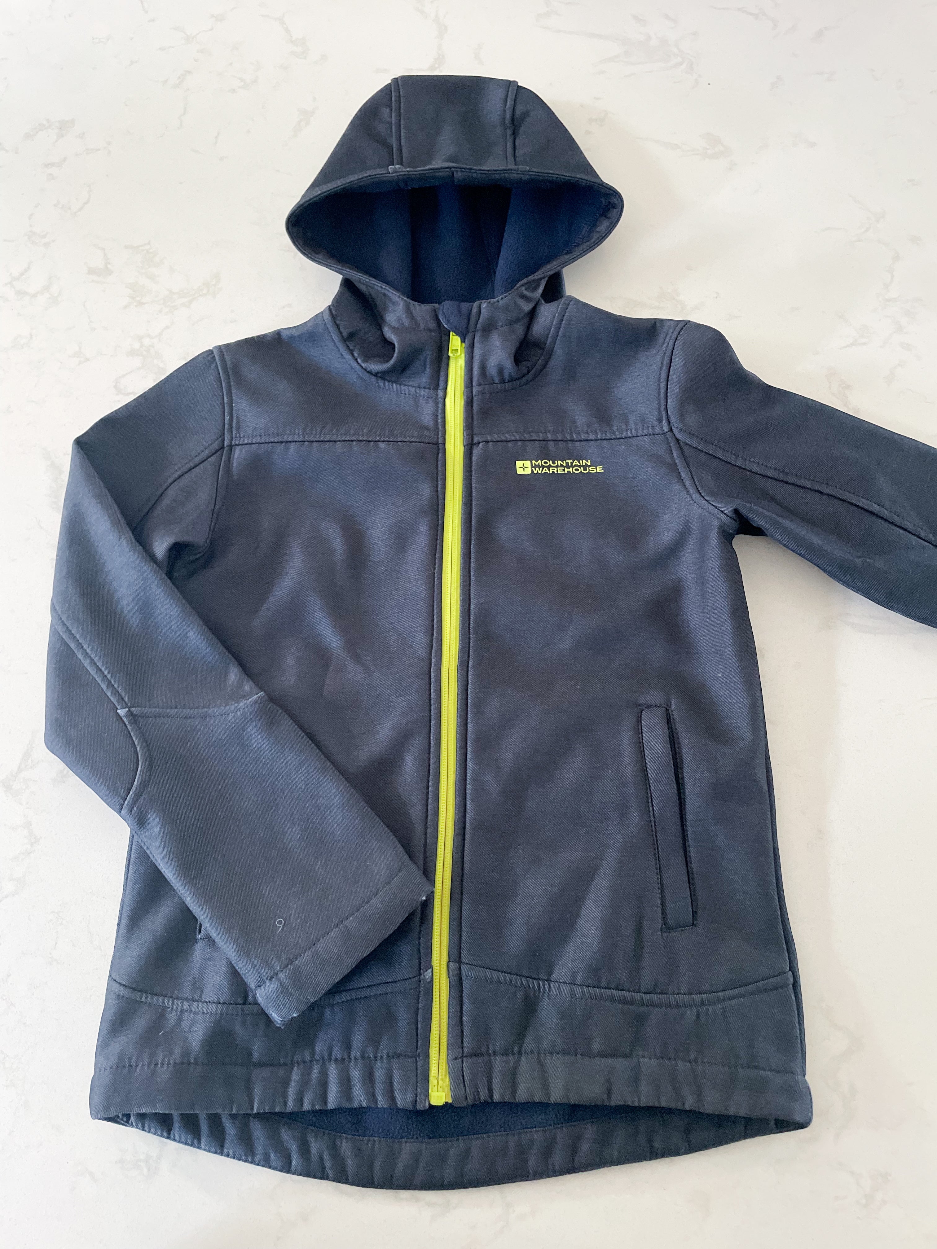 Mountain Warehouse-9-10Y-PLAY- dark grey soft shell fleece lined jacket