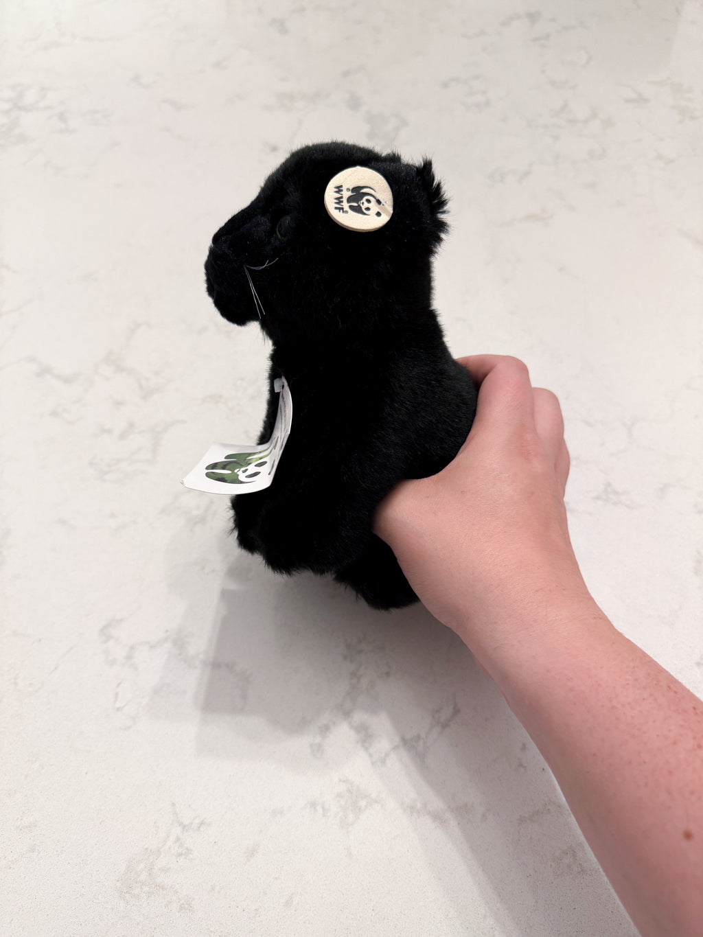 WWF- black Panther stuffie- BNWT