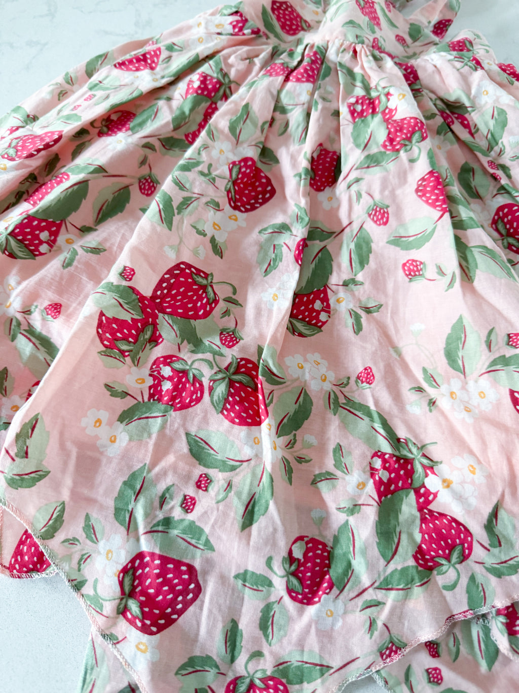 Cynthia Rowley- 18m- VGUC- pink thin material layered strawberry tank dress
