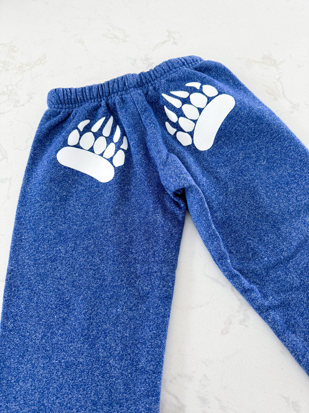 Muskoka Bear Wear- xs (4-5Y)- VGUC- blue speckled sweatpants