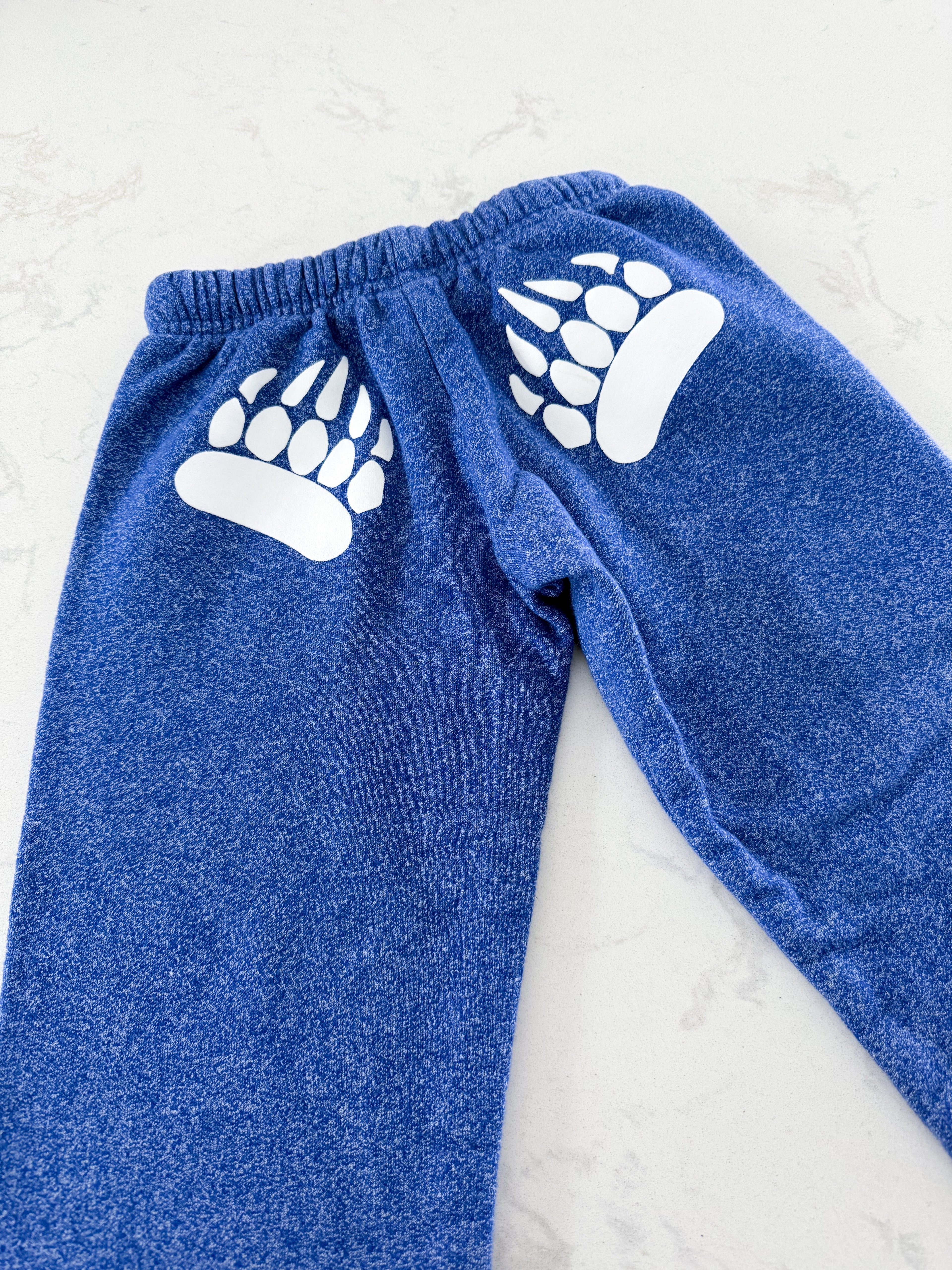 Muskoka Bear Wear- xs (4-5Y)- VGUC- blue speckled sweatpants
