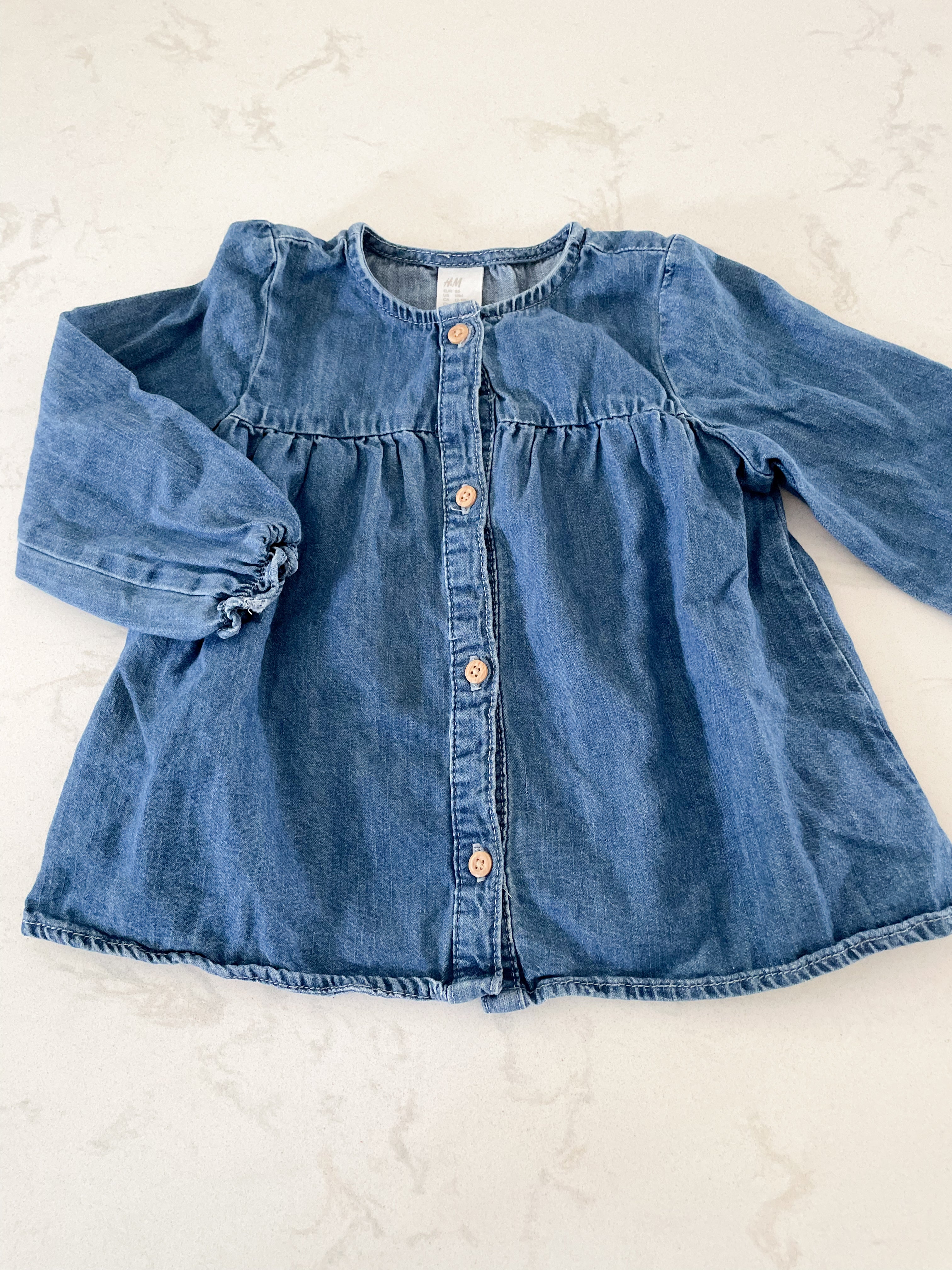 H&M- 12-18 months- Jean dress