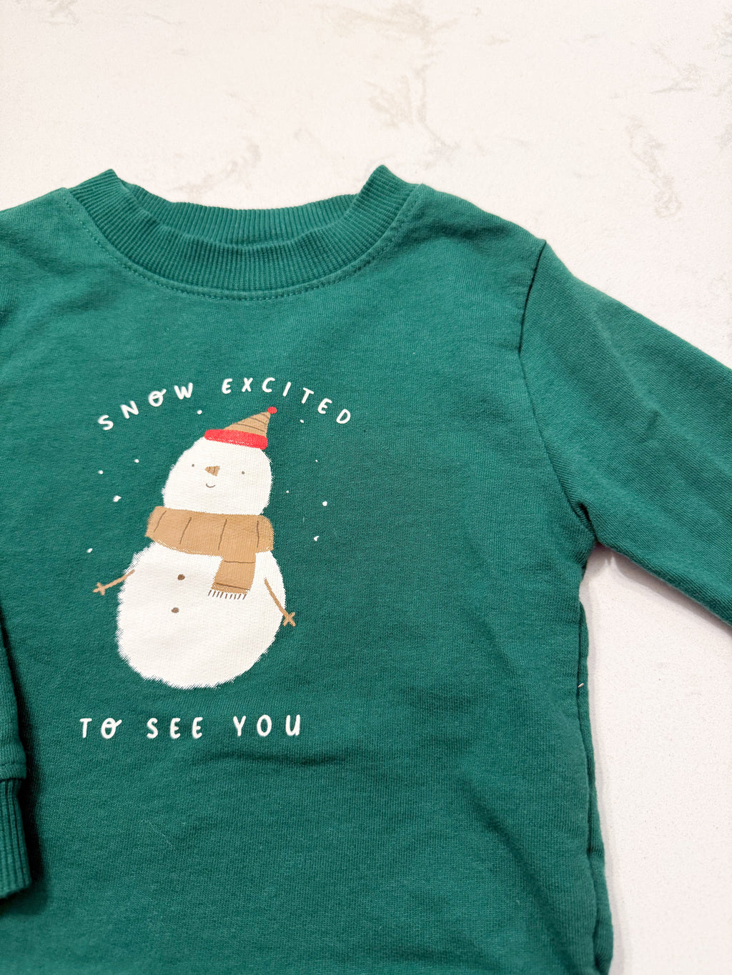 Carter’s-18m- VGUC- Green crewneck sweater