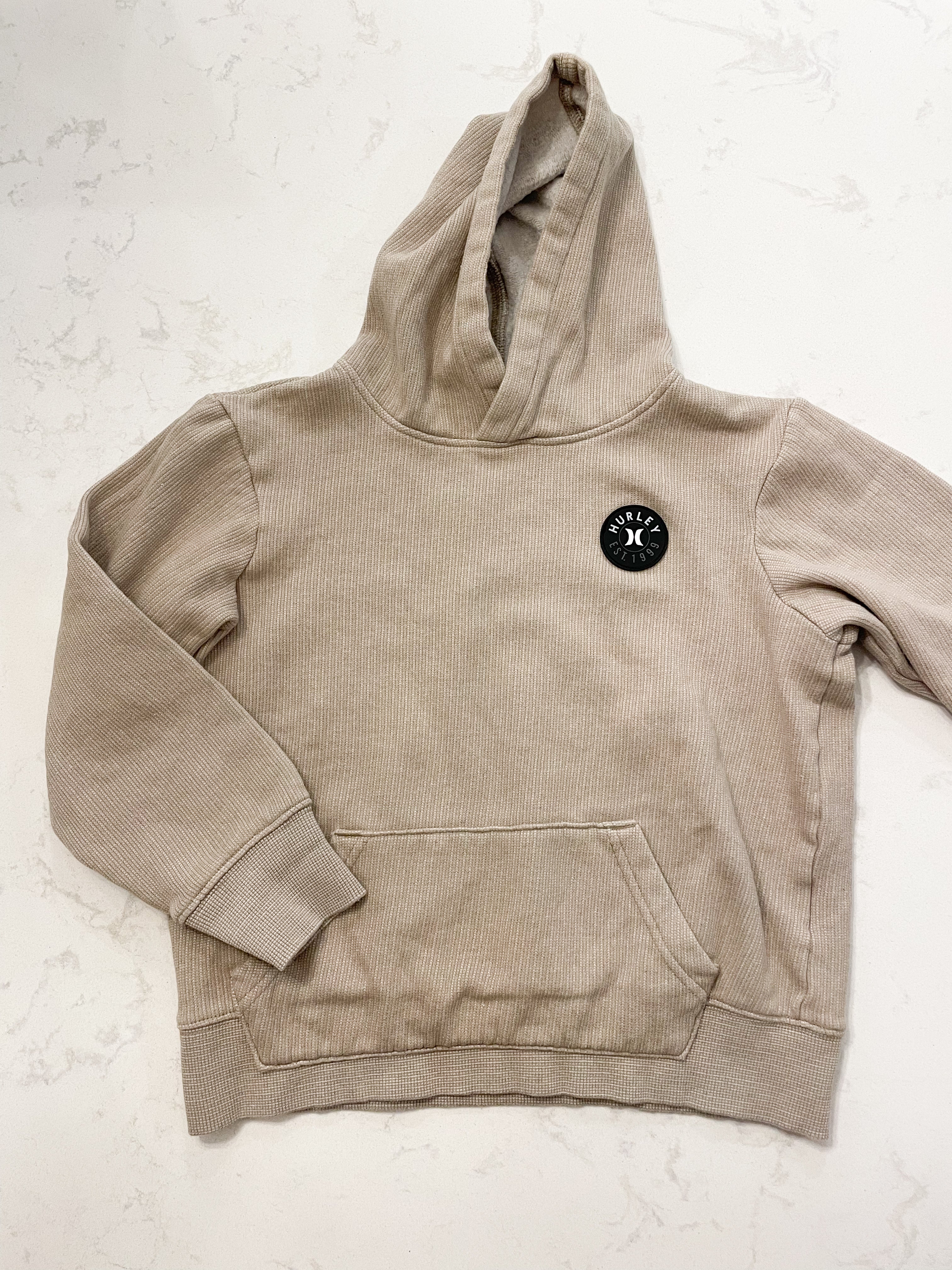 Hurley- 10-12Y- VGUC- beige hoodie