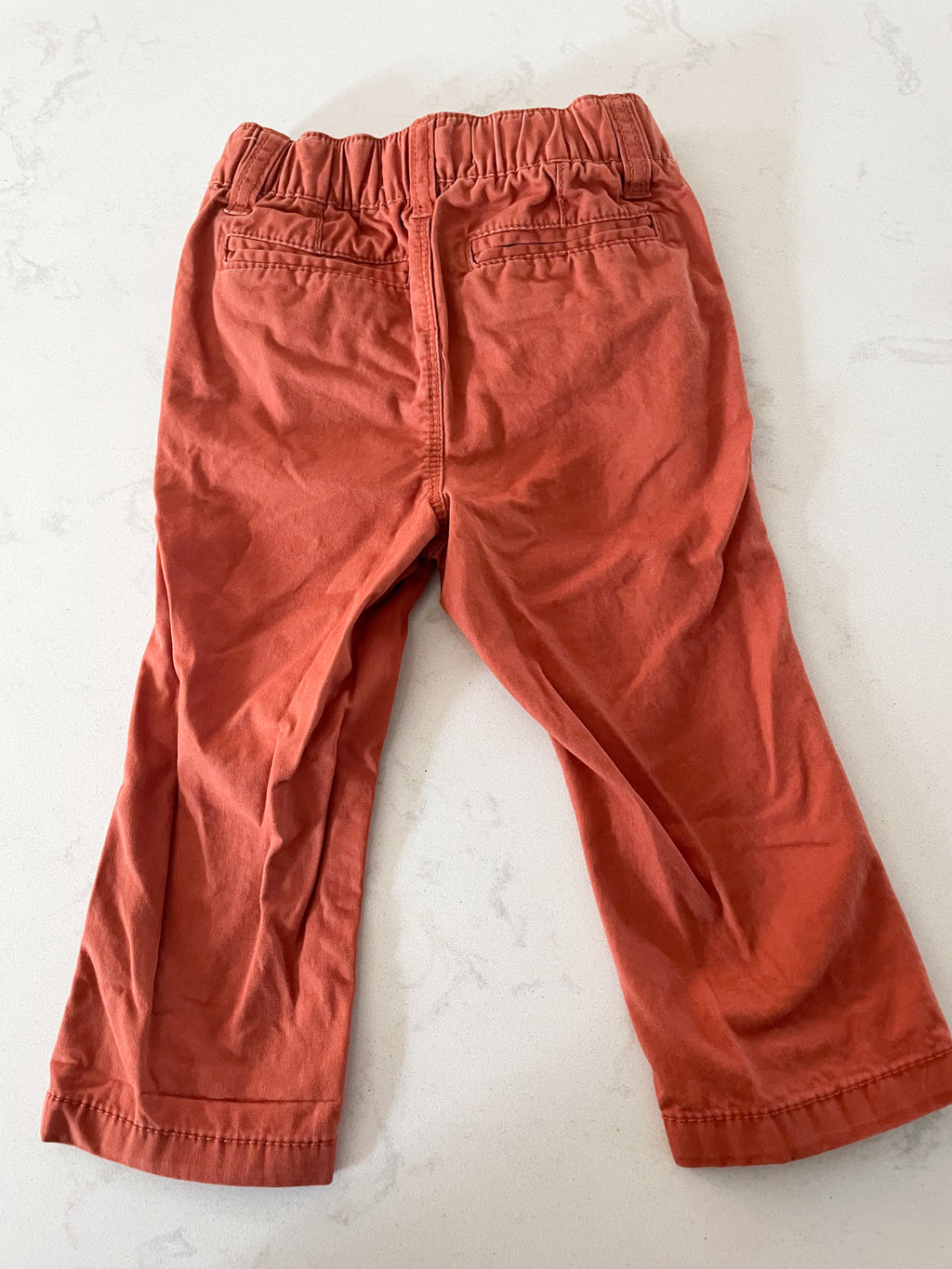 Old Navy-18-24m-GUC- burnt orange khaki pants