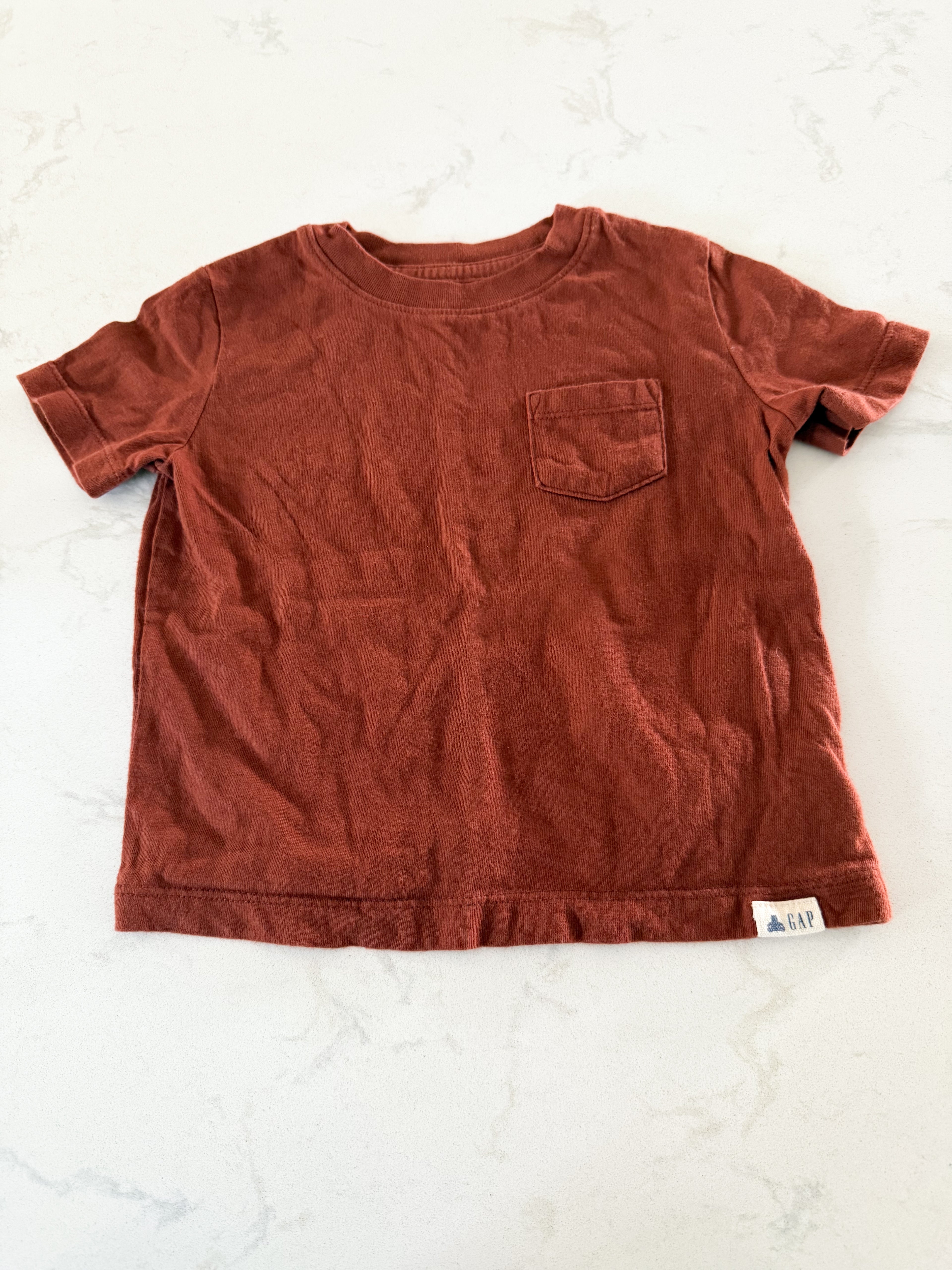 Gap-18-24m-GUC- brown t shirt