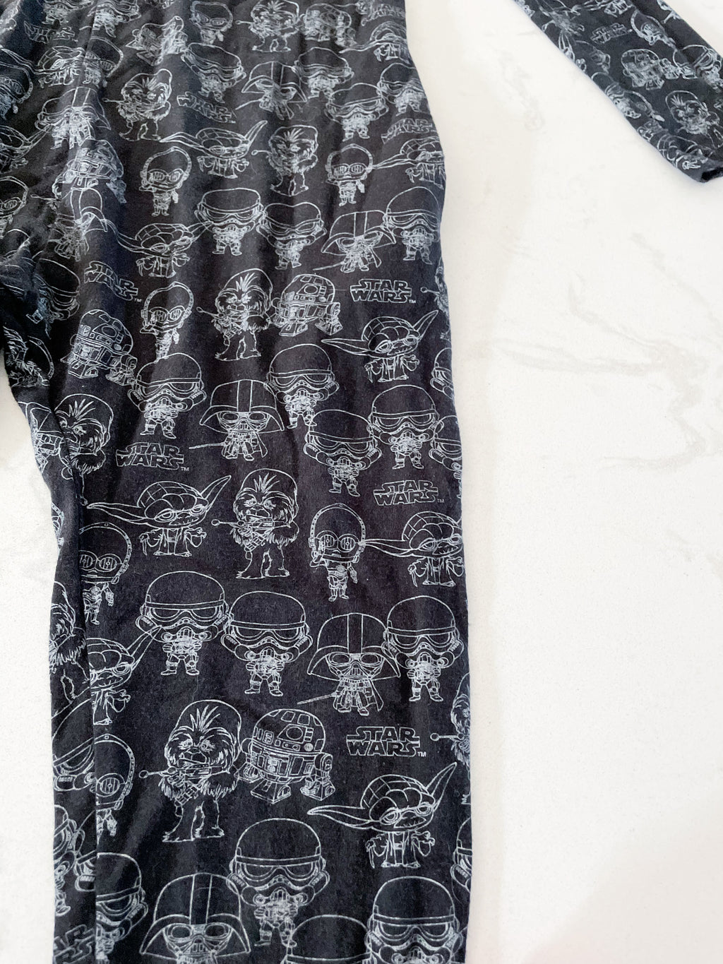 Smash+Tess- 6-7Y- GUC- black bamboo Star Wars romper