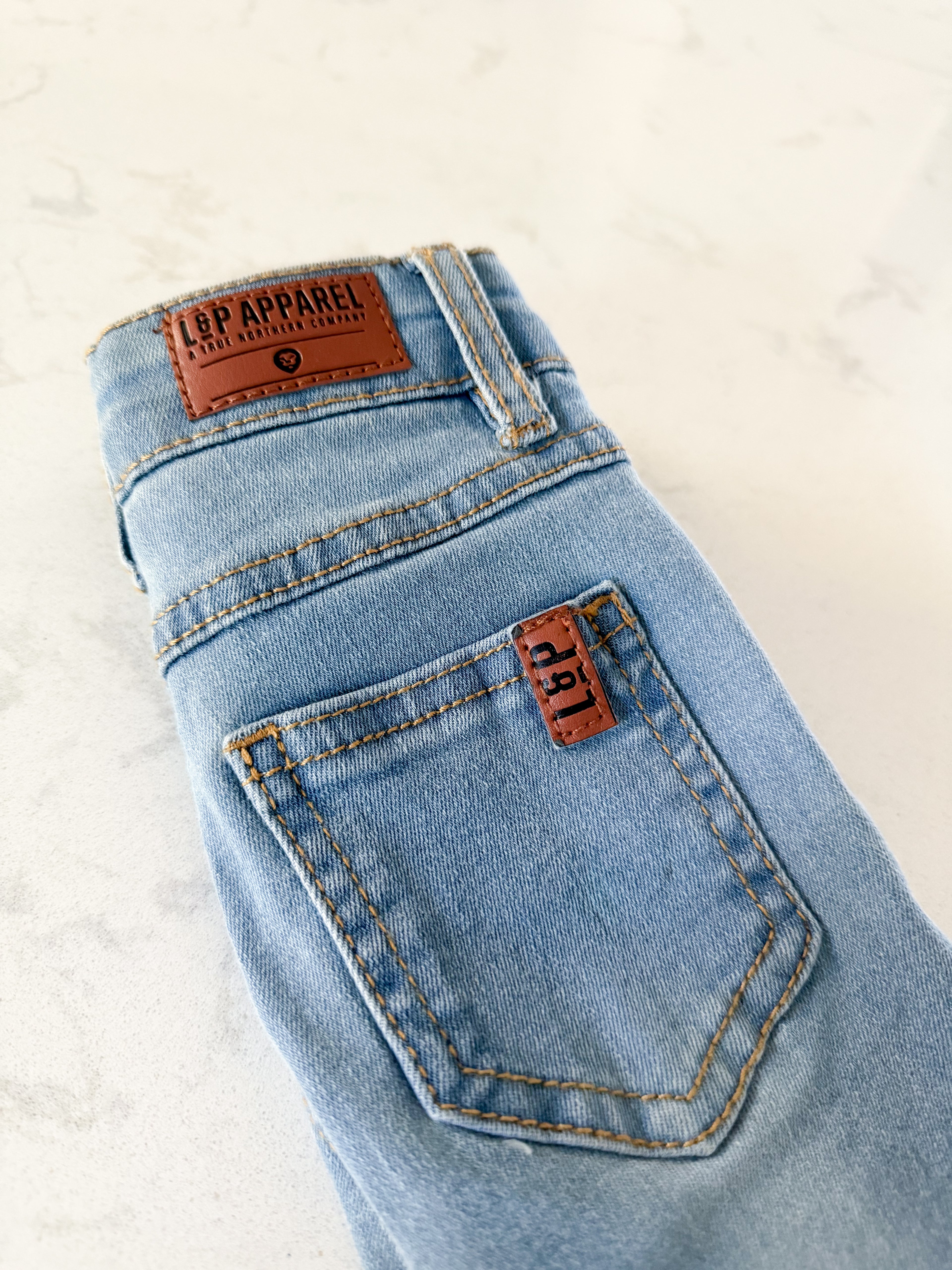 *Rescue*-L&P Apparel- skinny cut jeans- sky