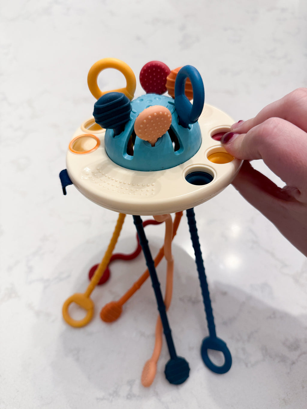 Montessori pull string sensory toy- PLAY