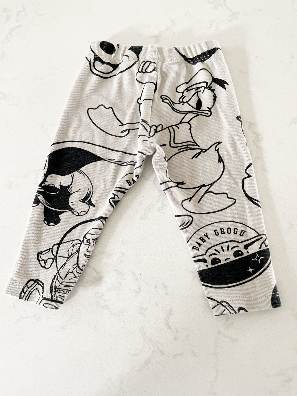 Zara- 9-12 months- grey ribbed Disney leggings