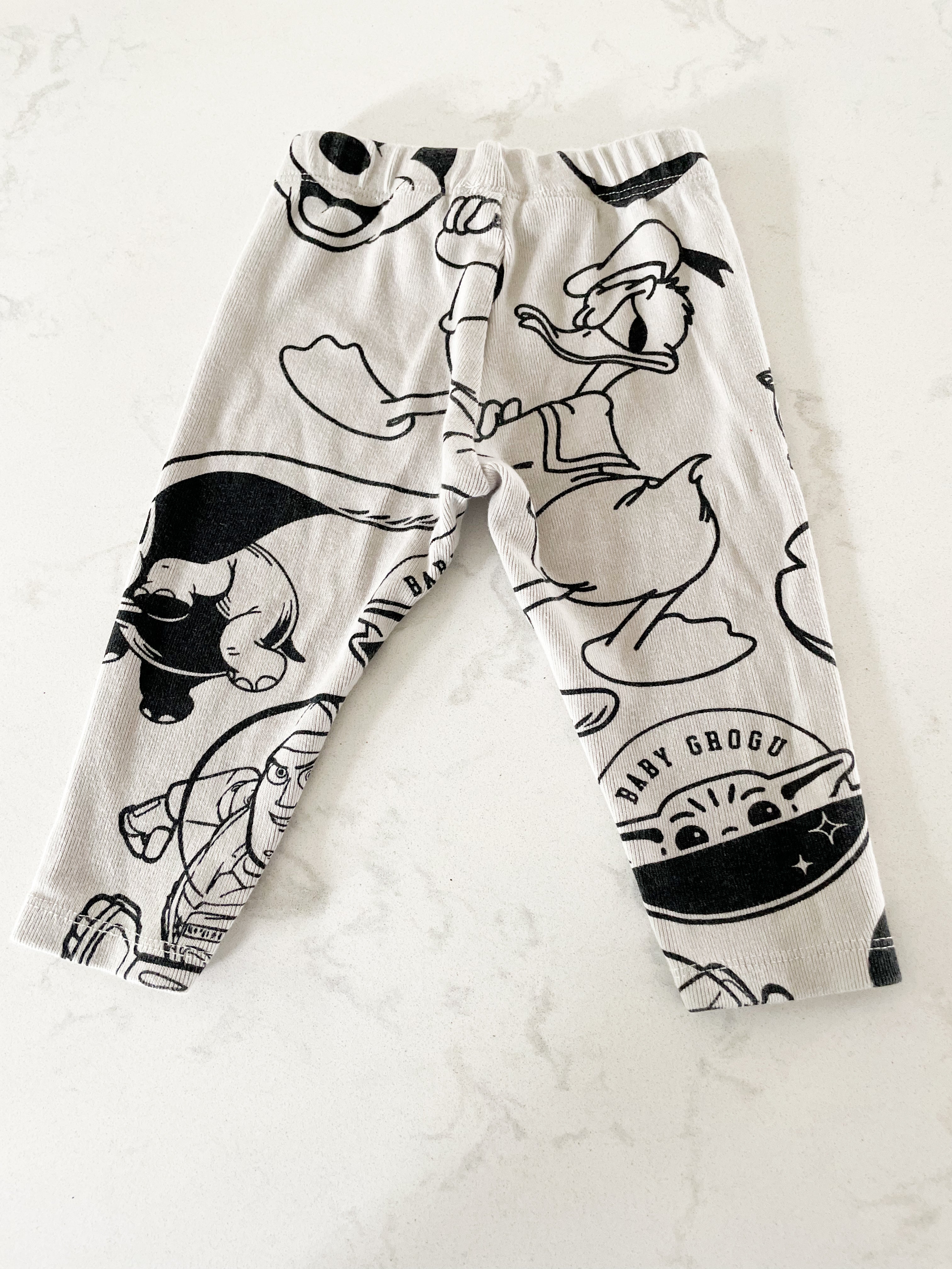 Zara- 9-12 months- grey ribbed Disney leggings