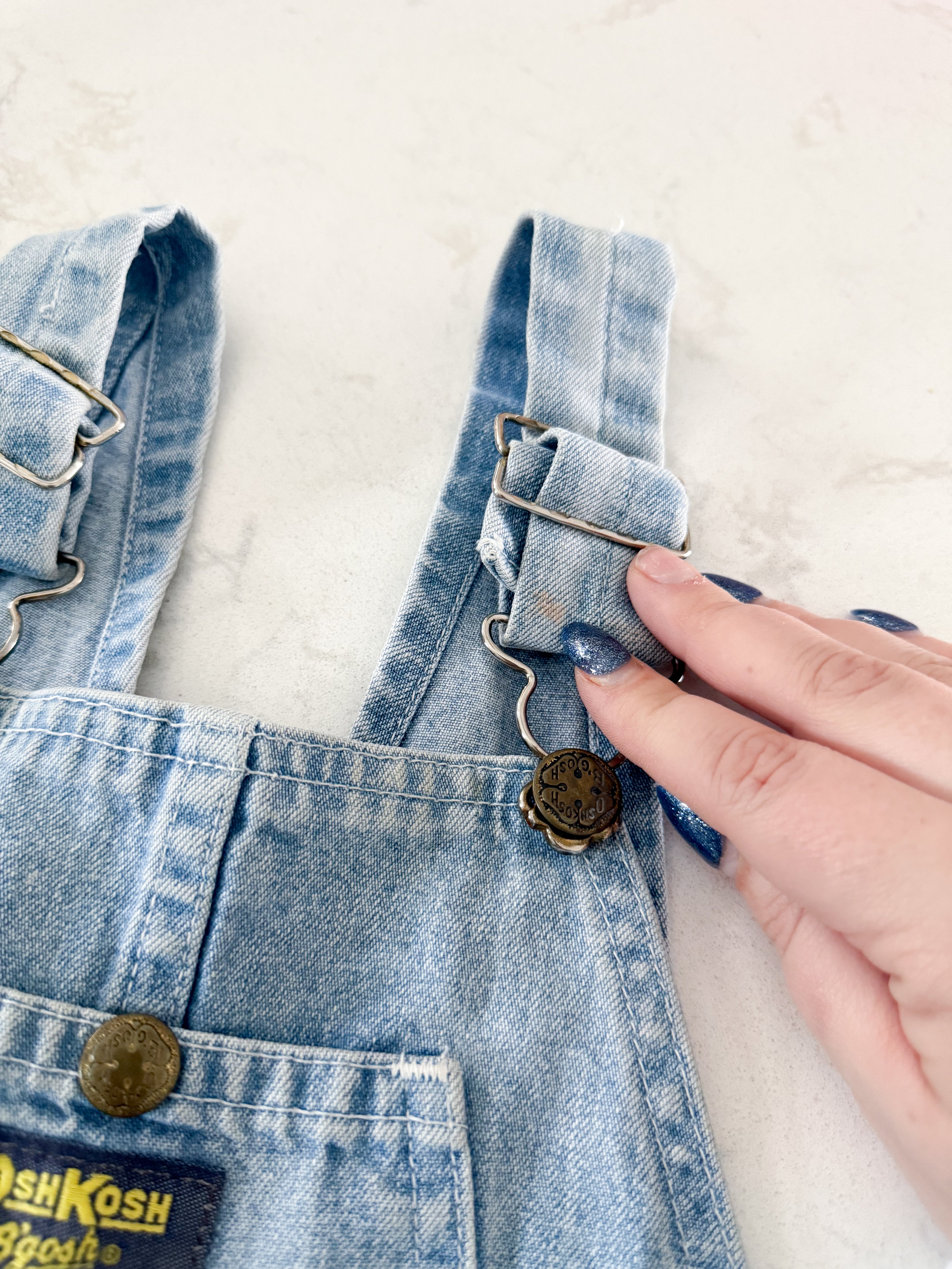 Oshkosh (1988-1993)- 6Y- PLAY- vintage Jean short overalls